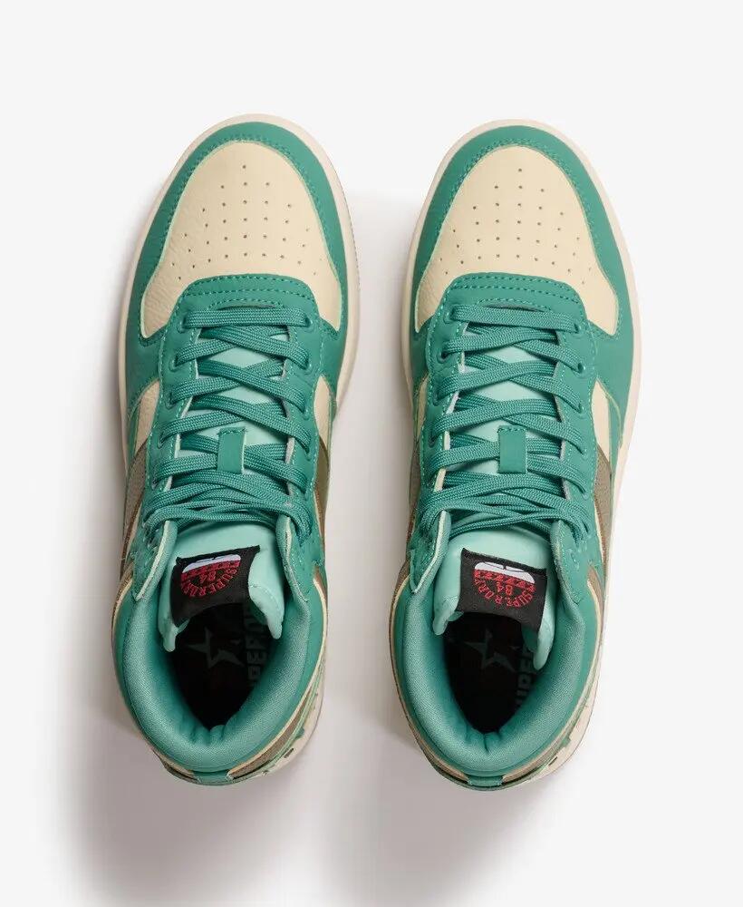 superdry Jump High Top Trainers – sneakers altezza Beryl Green 3/7