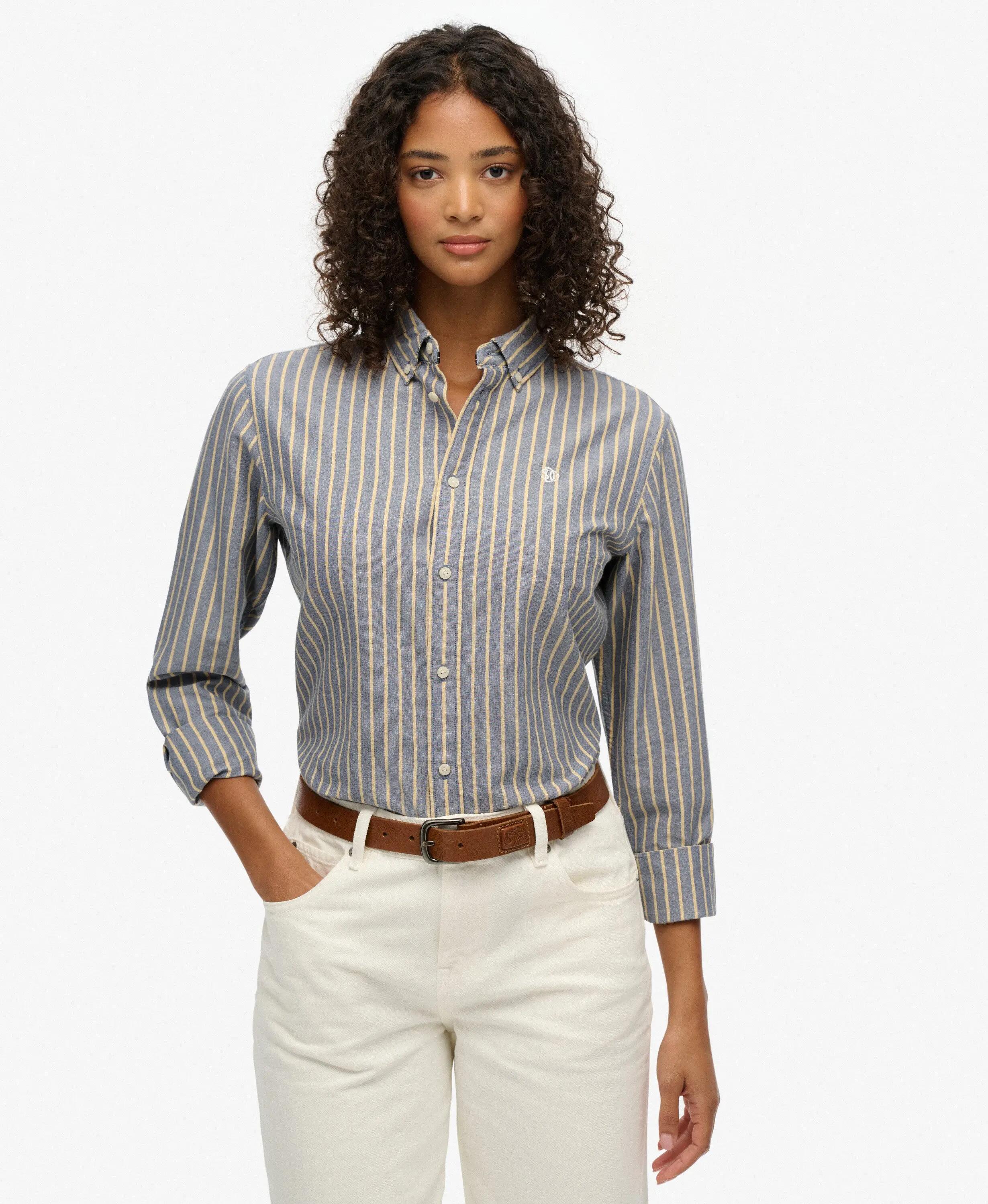 superdry Dopasowana koszula Oxford z długim rękawem 2/7