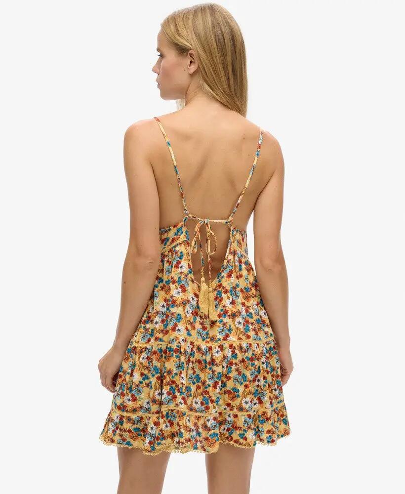 superdry Robe Mini Beach Cami en viscose imprimé floral 4/5