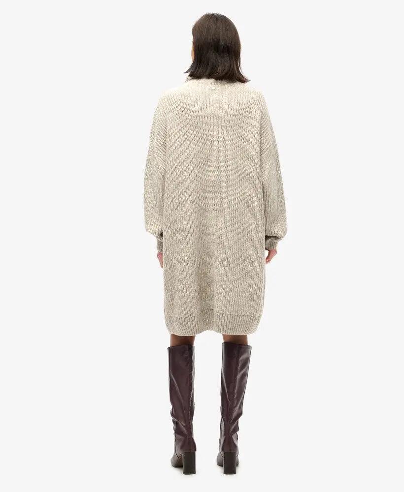 superdry Vestido camisola canelado Chunky 4/6