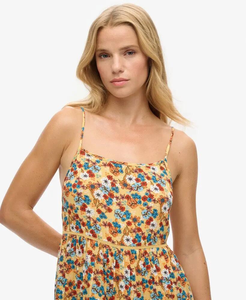 superdry Robe Mini Beach Cami en viscose imprimé floral 3/5