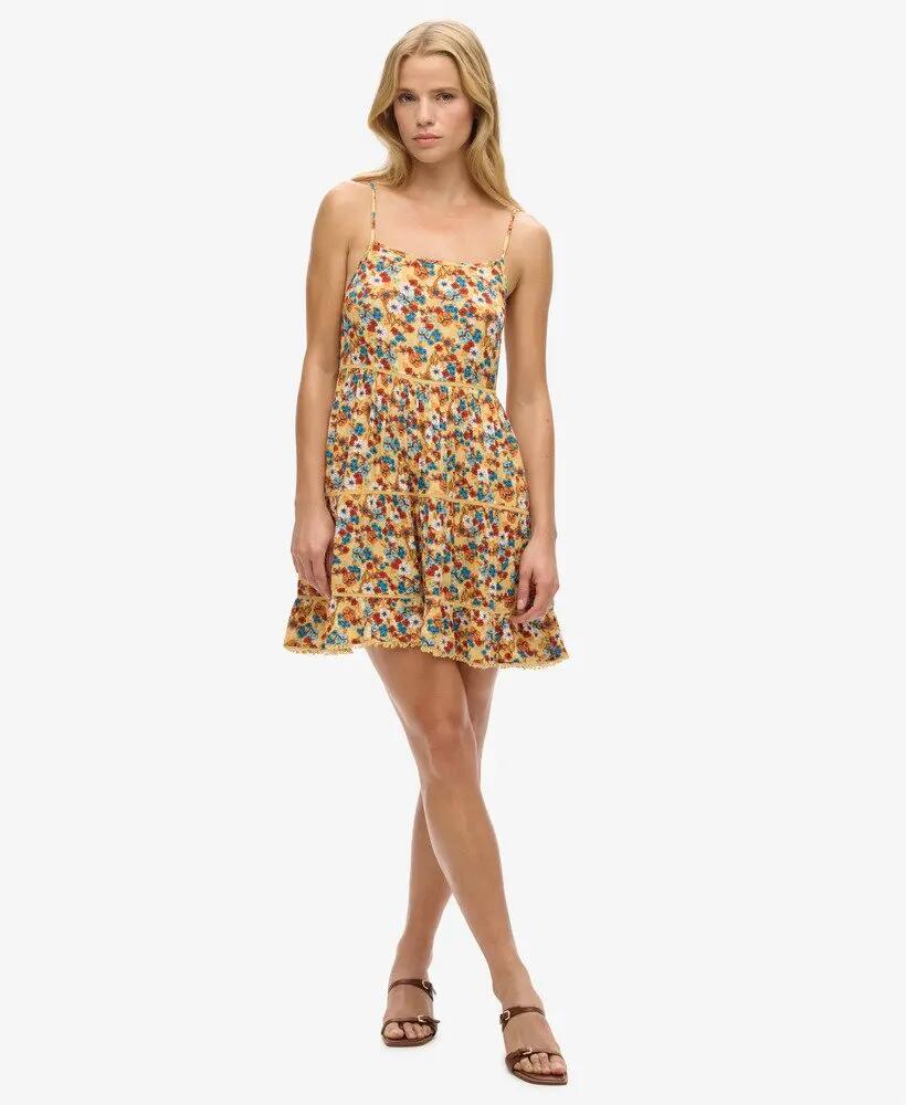superdry Robe Mini Beach Cami en viscose imprimé floral 2/5