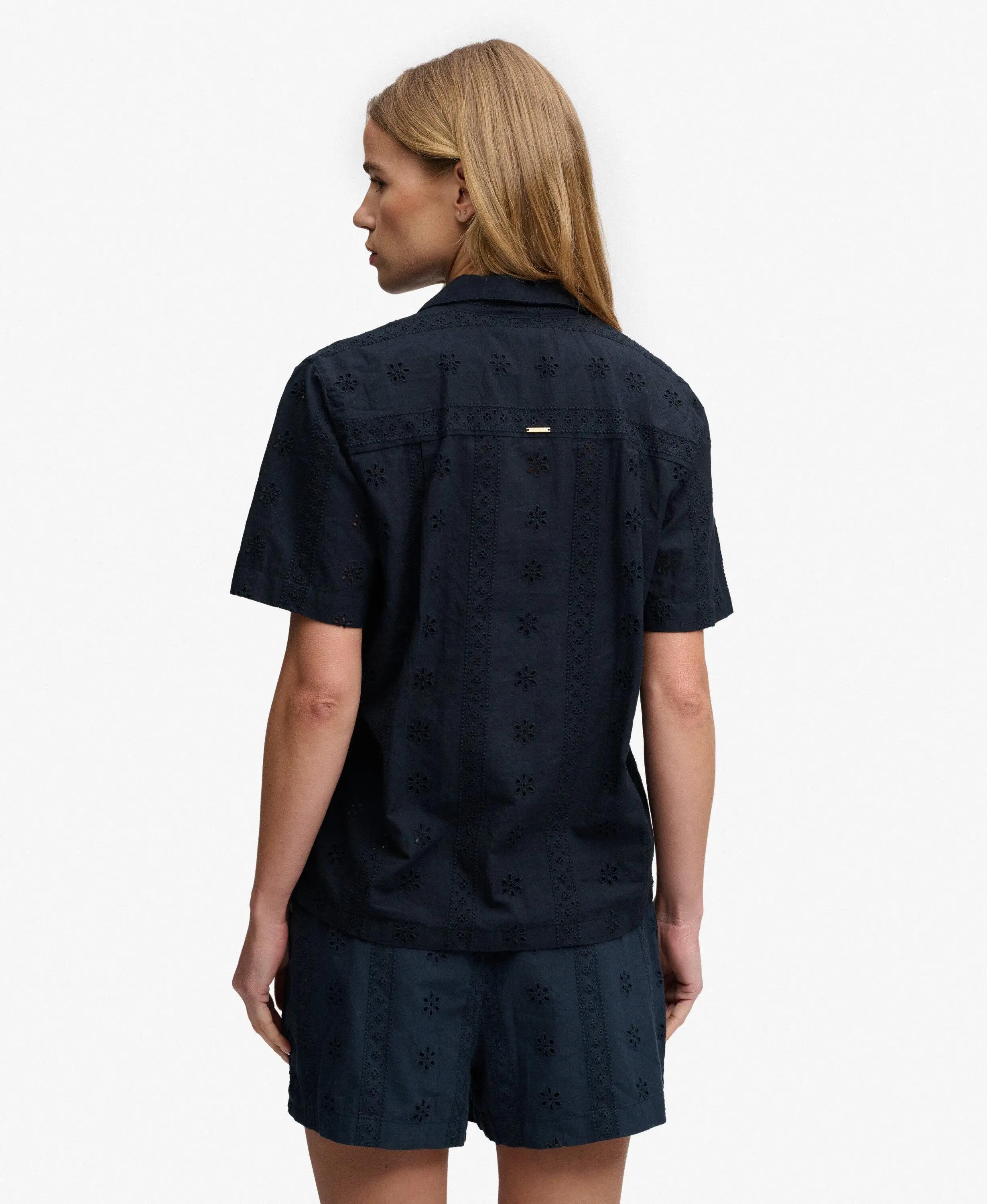 superdry Heritage Broderie Kurzarm-Hemd aus Bio-Baumwolle 5/5