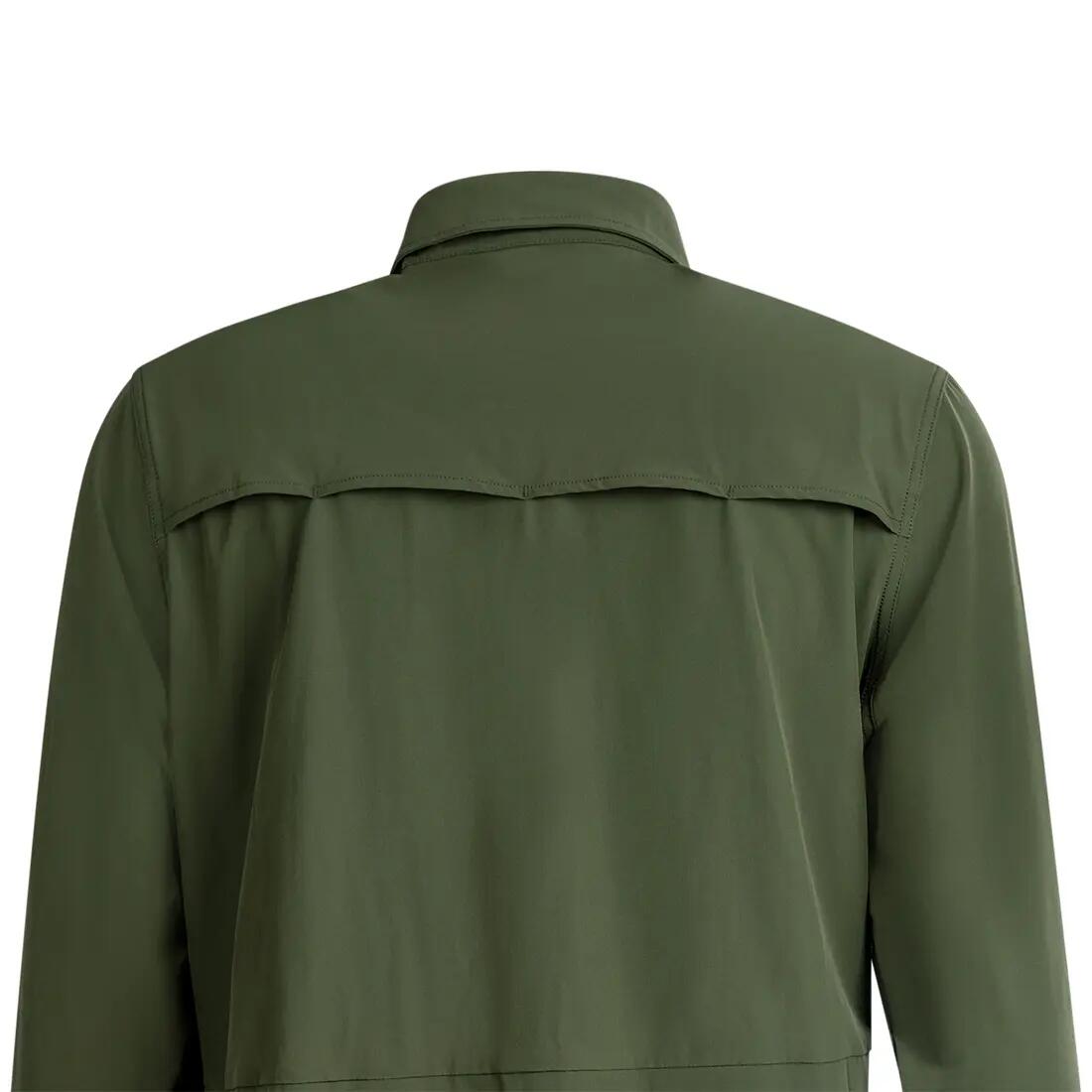 Quick-Dry-Hemd Herren Olivgrün 4/5