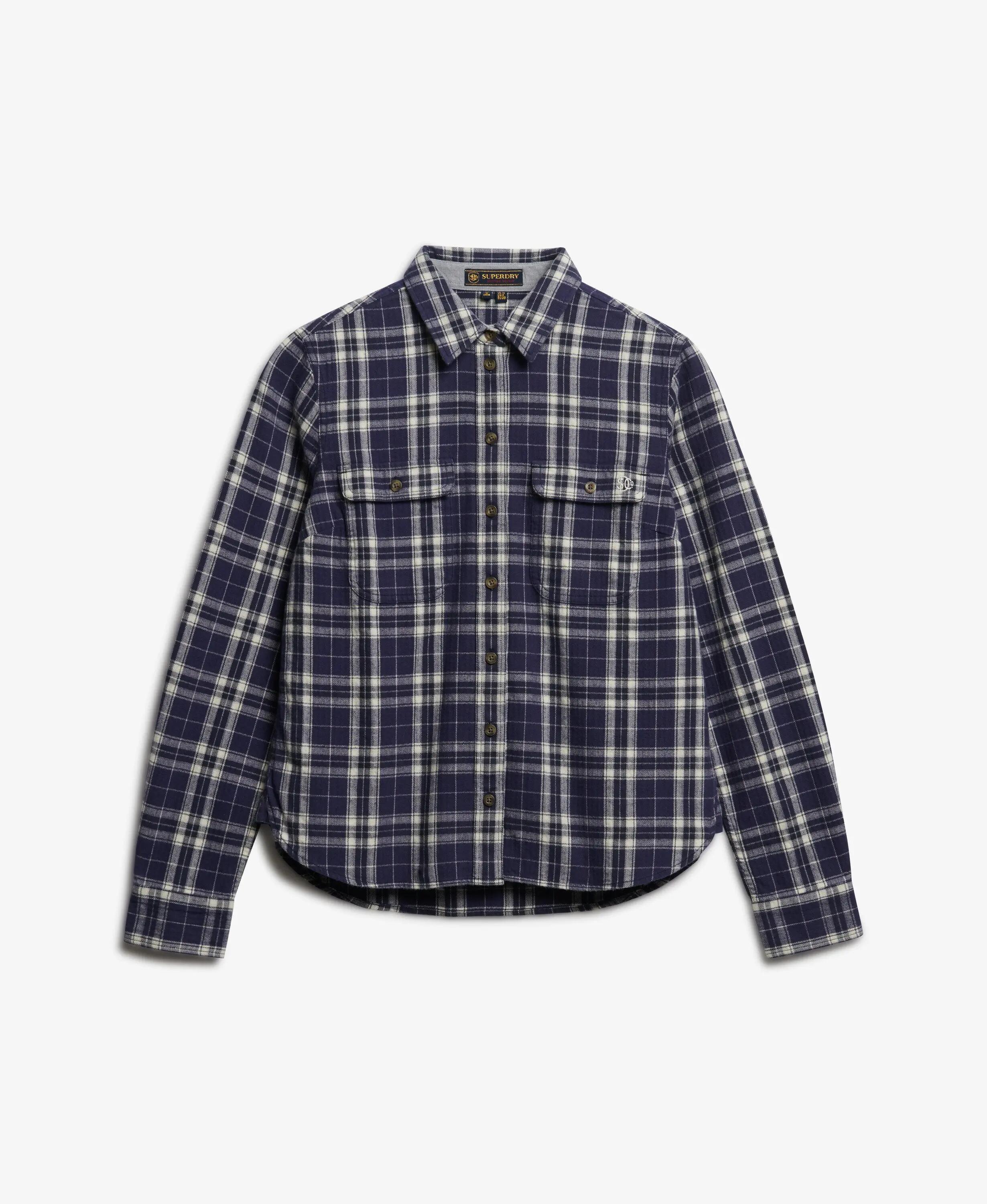 superdry Camicia Lumberjack in Flanella a Quadri – Navy/Green – Navy/Green Check 6/6