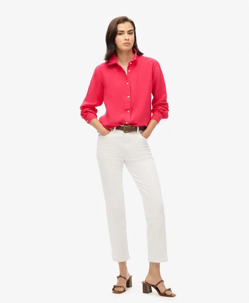superdry Linnen Boyfriend Overhemd – Losse Pasvorm 2/7