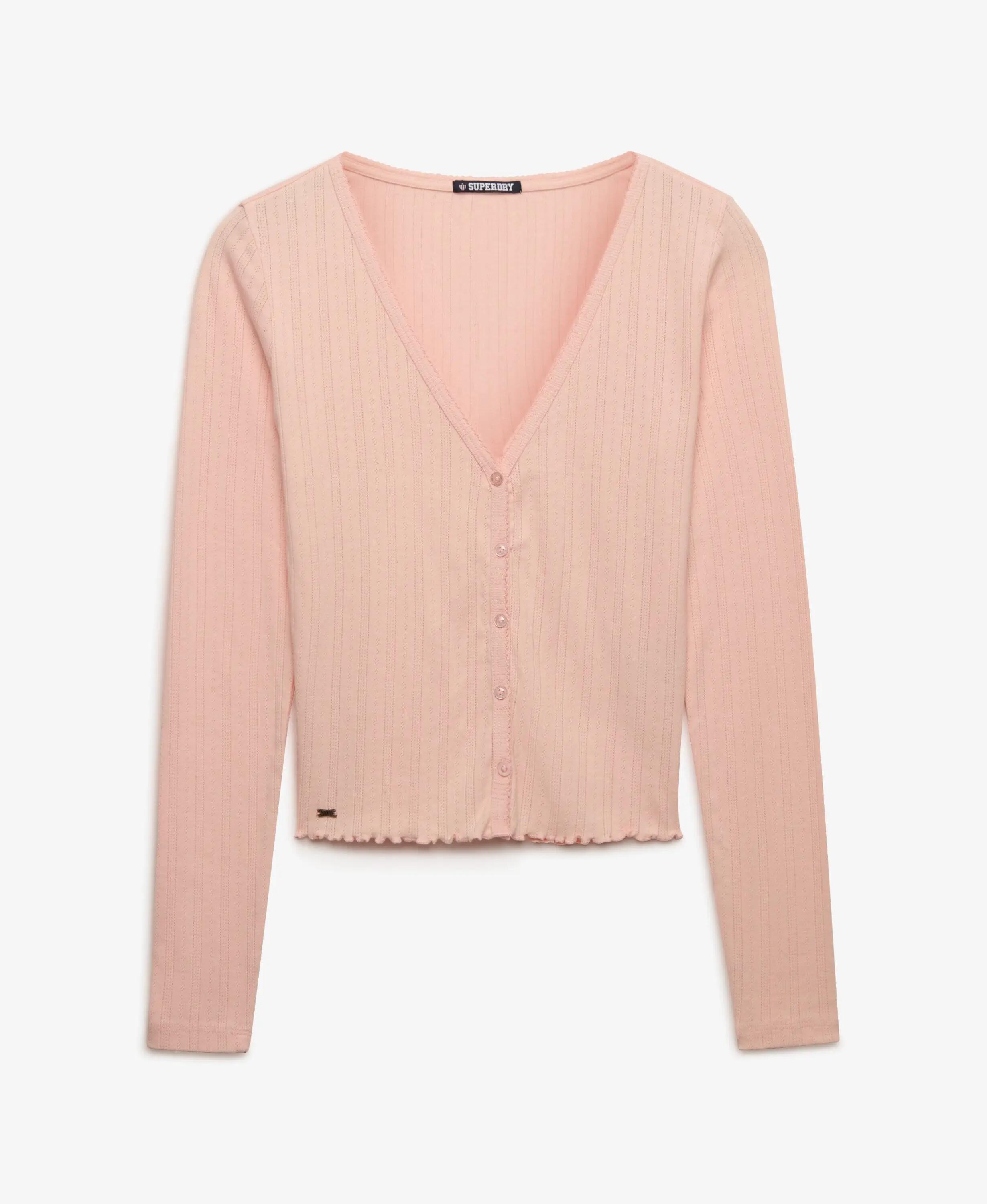 superdry Cardigan Athletic Essential Pointelle em algodão orgânico 7/7