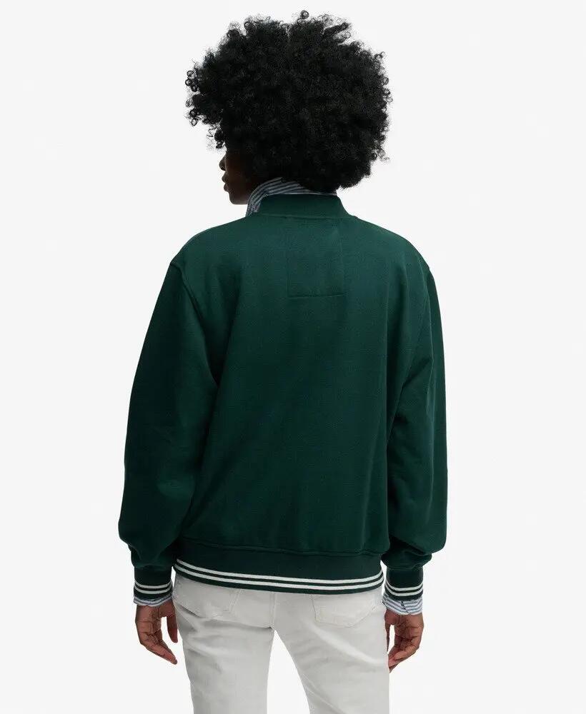 superdry Country Club Jersey Bomber cazadora boxy en algodón y poliéster 5/5