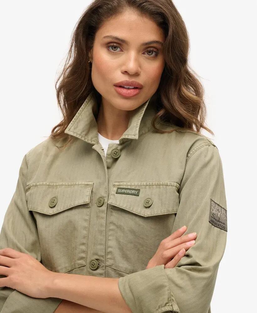 superdry Military Overshirt en coton — Coupe oversize, style workwear 3/7