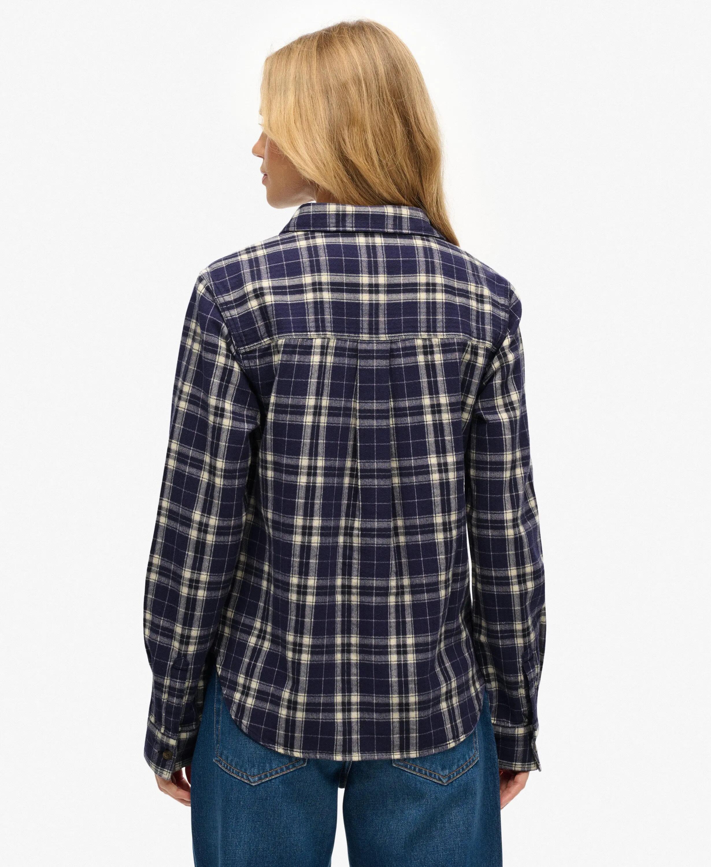 superdry Camicia Lumberjack in Flanella a Quadri – Navy/Green – Navy/Green Check 5/6