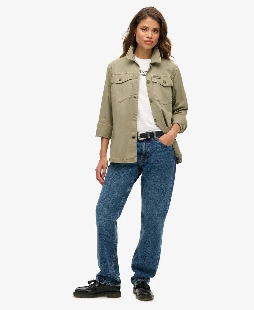 superdry Military Overshirt en coton — Coupe oversize, style workwear 2/7