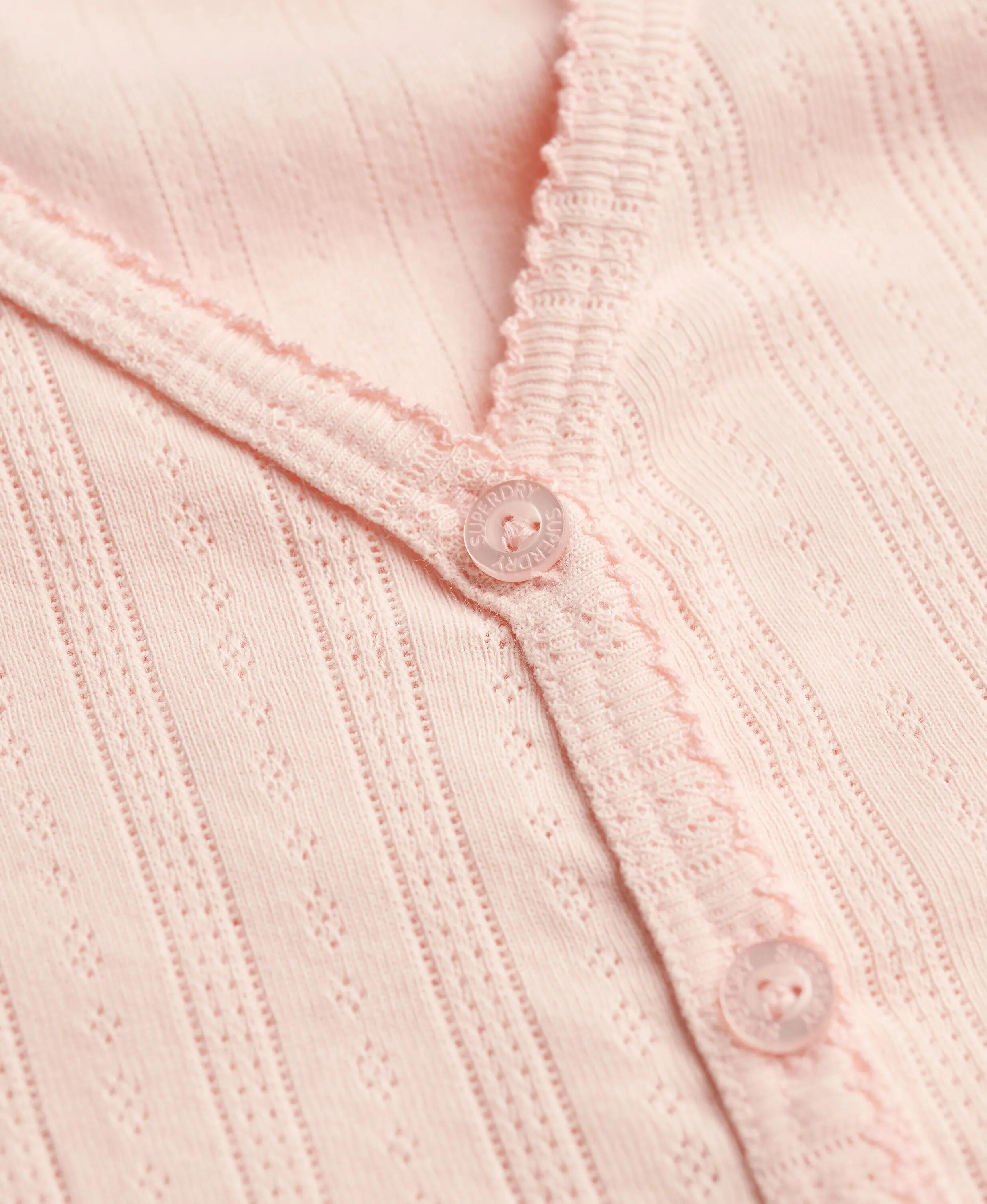superdry Cardigan Athletic Essential Pointelle em algodão orgânico 6/7