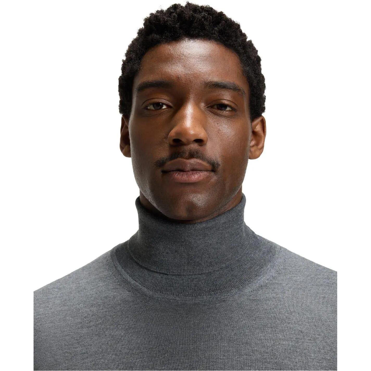 Mens MussoP Jumper (Medium Grey) 3/4