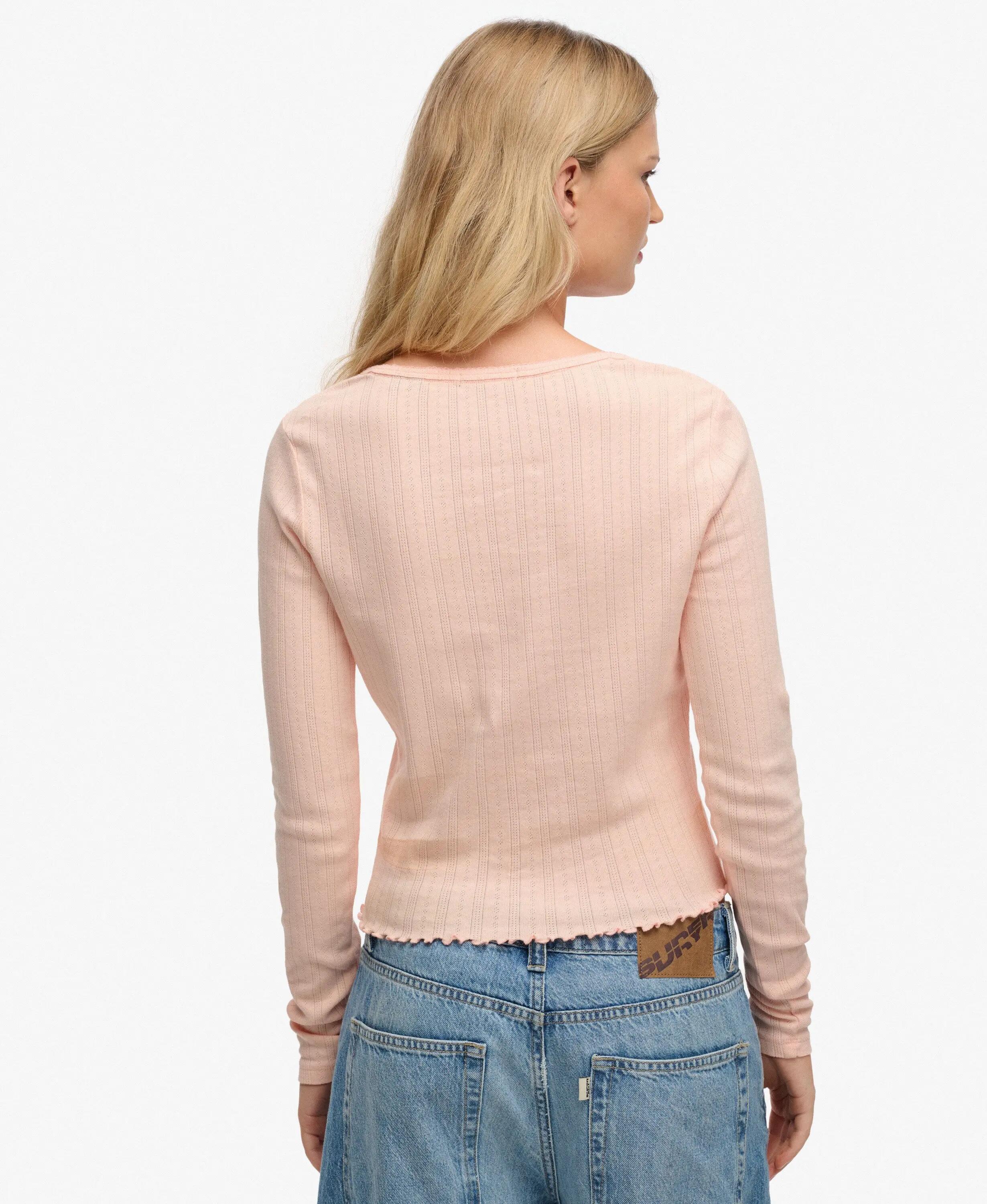 superdry Cardigan Athletic Essential Pointelle em algodão orgânico 5/7
