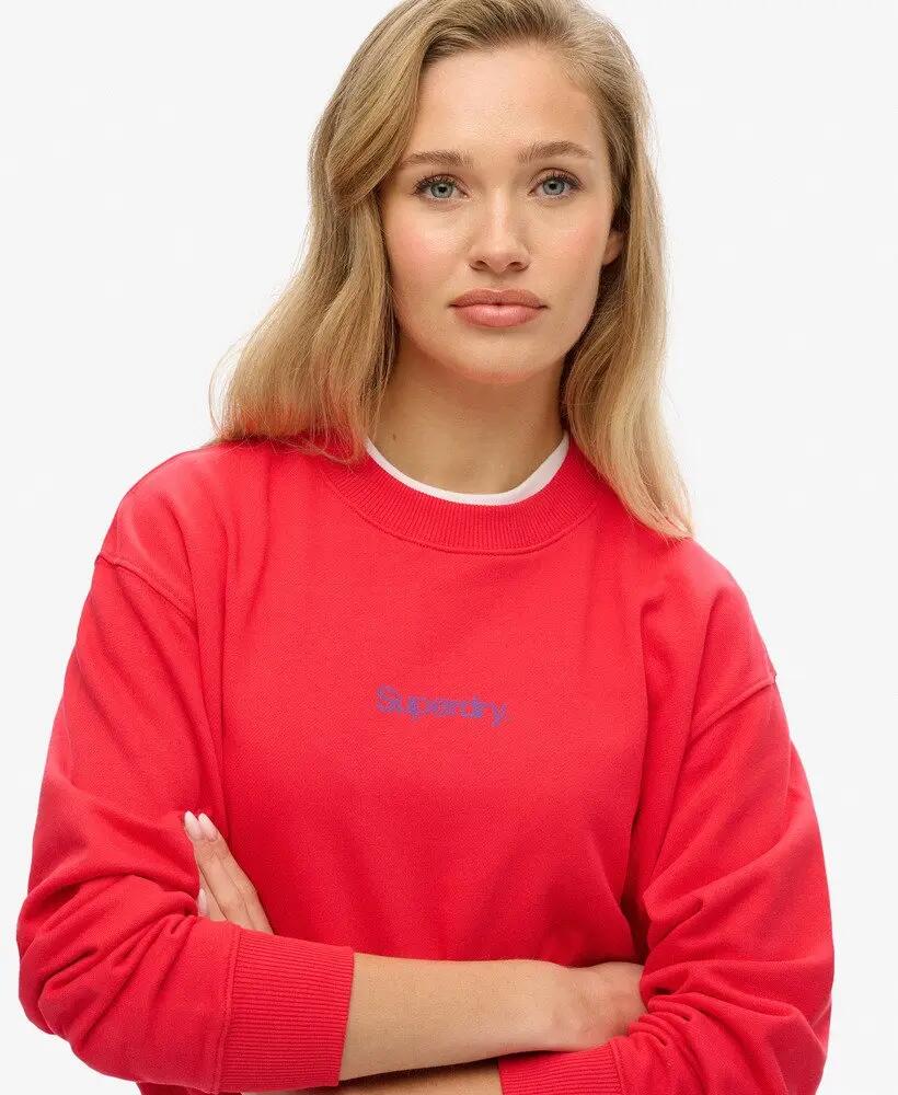 superdry Core Logo City Graphic Crew sweatshirt mulher em algodão biológico 4/4