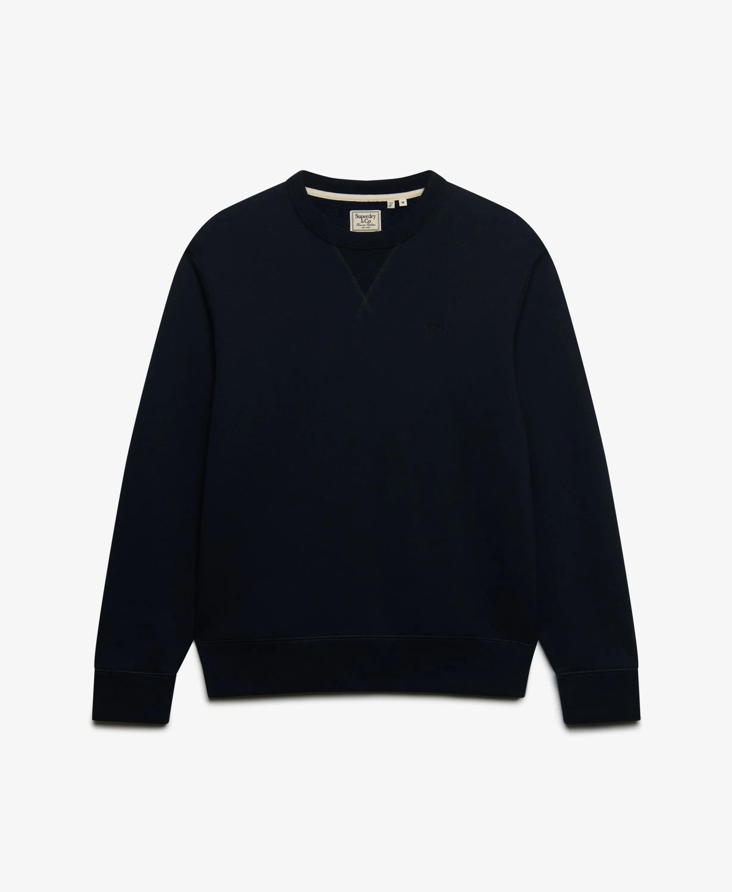 superdry Sweatshirt Essential Stacked Logo en molleton - Coupe relaxed – DARK 7/7