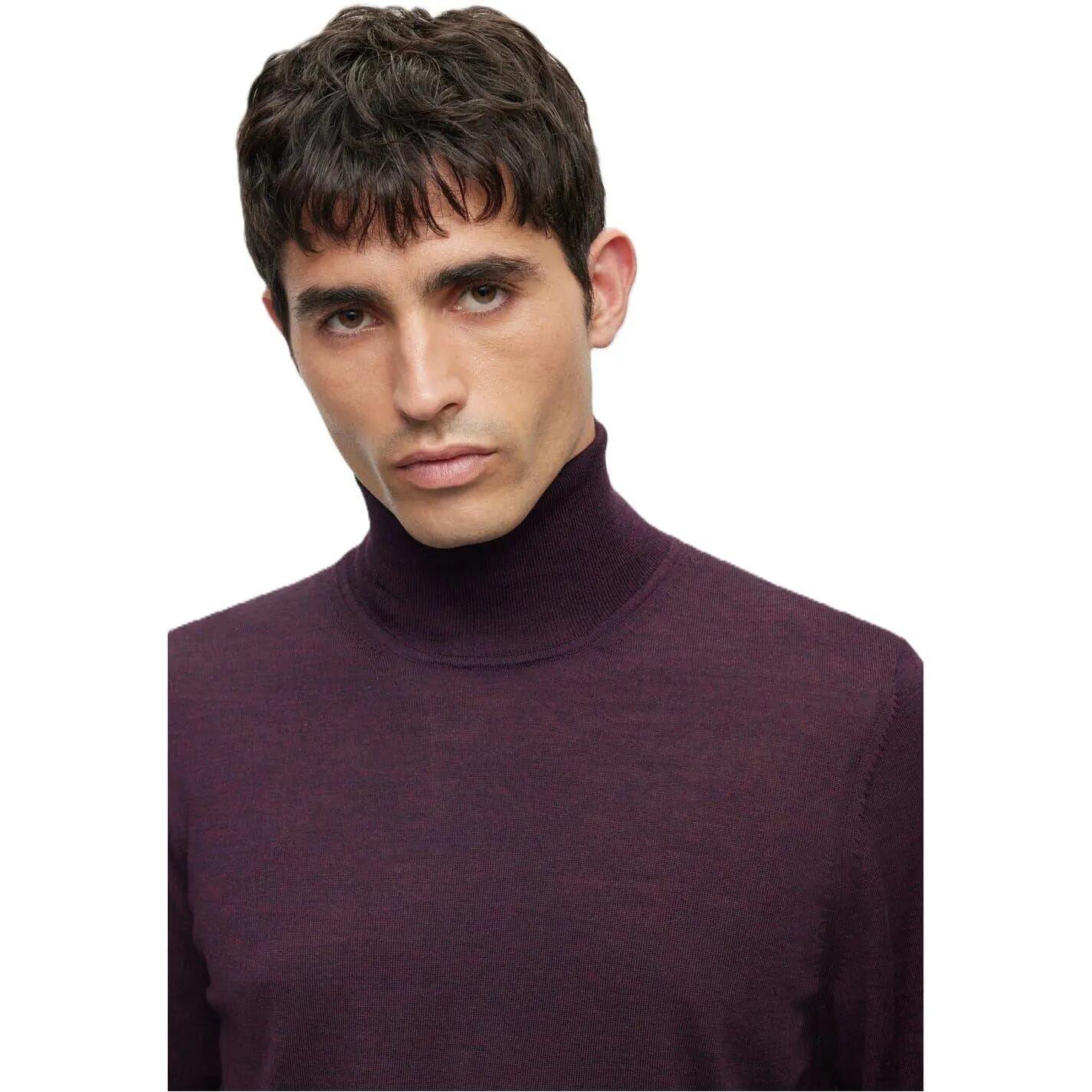 "MussoP" Pullover für Herren Dunkelrot 3/4