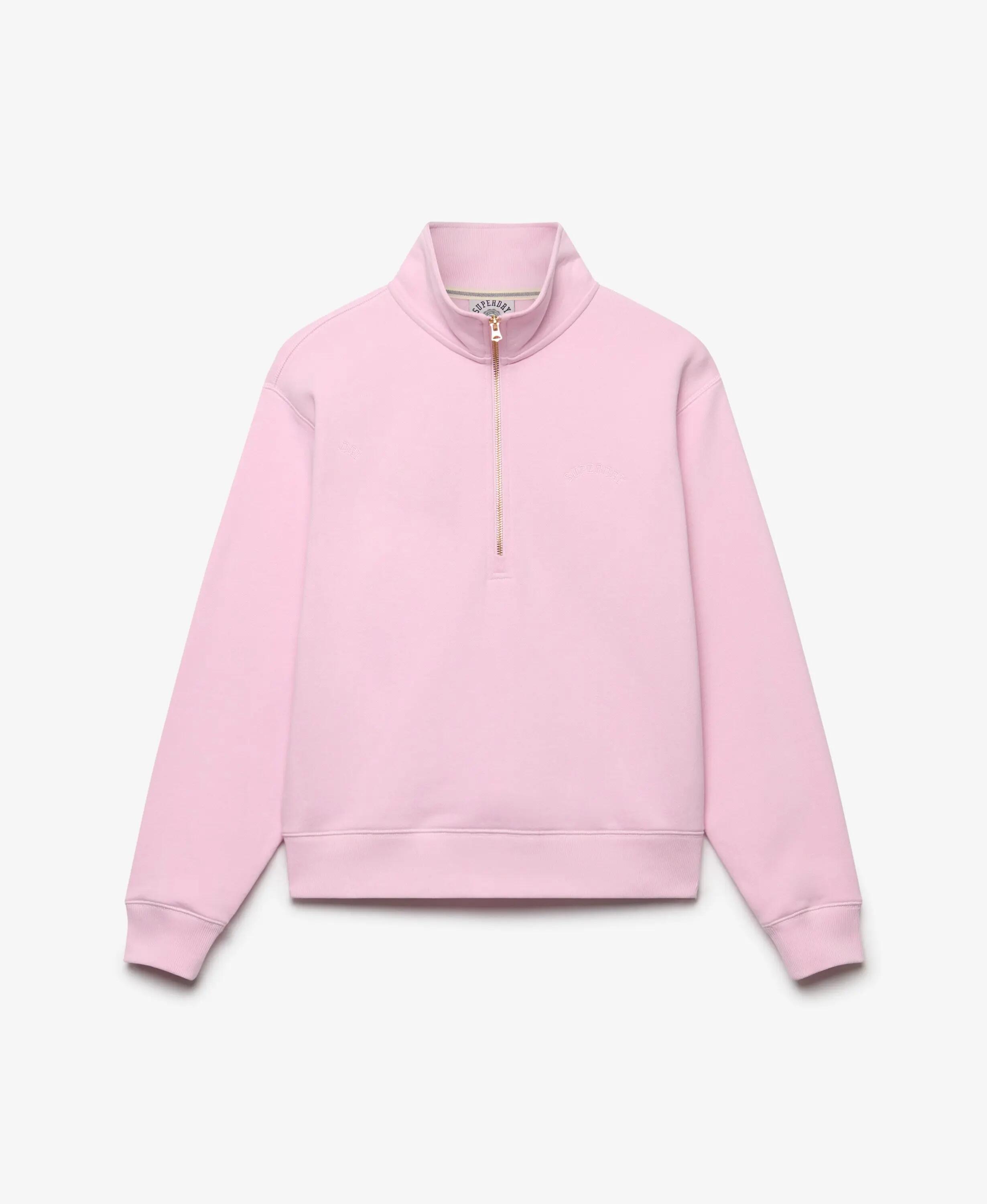 superdry Maglione Essential Logo mezza zip ricamato 7/7