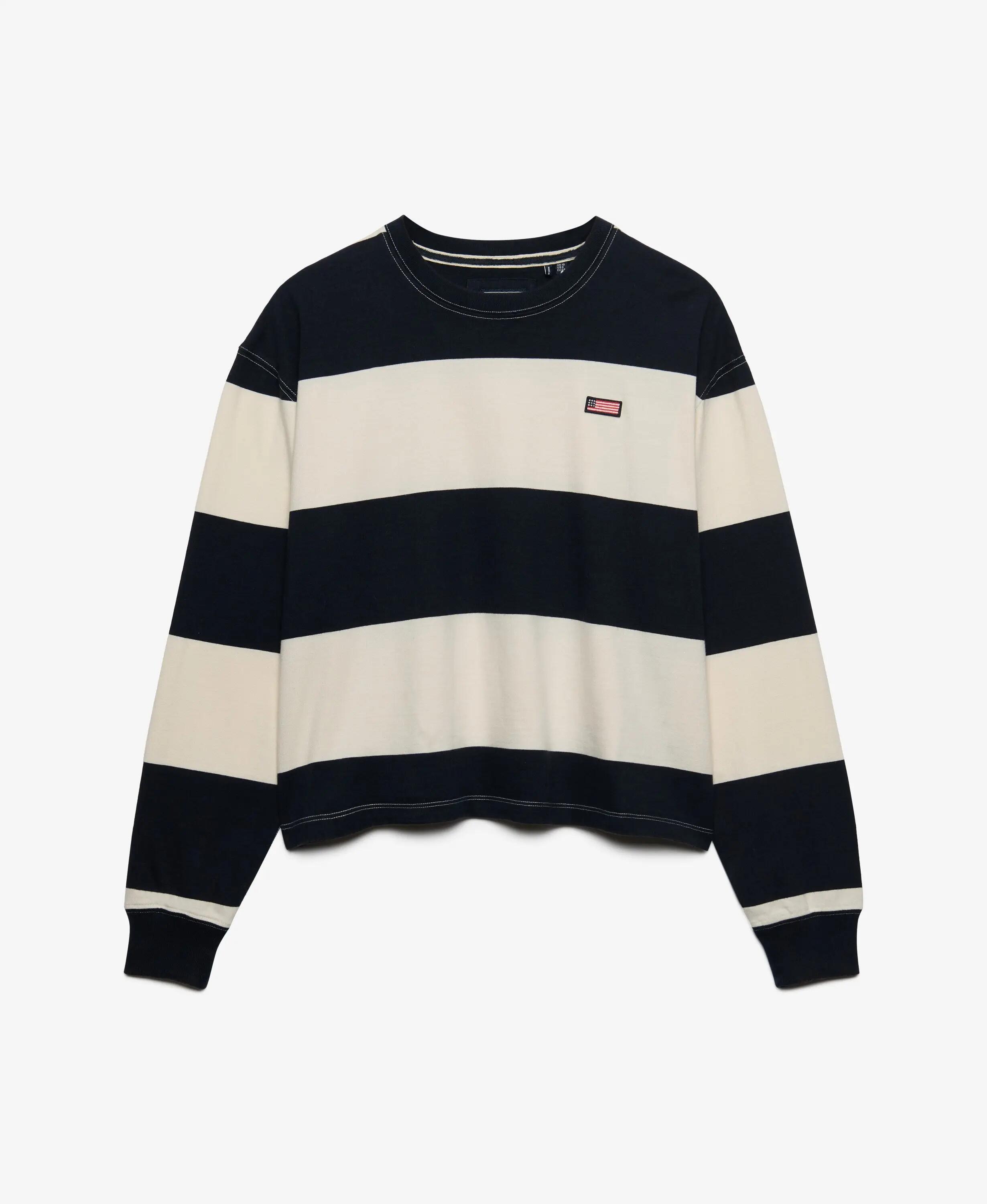 superdry Felpa Oversize Athletic Essentials a righe in cotone 7/7