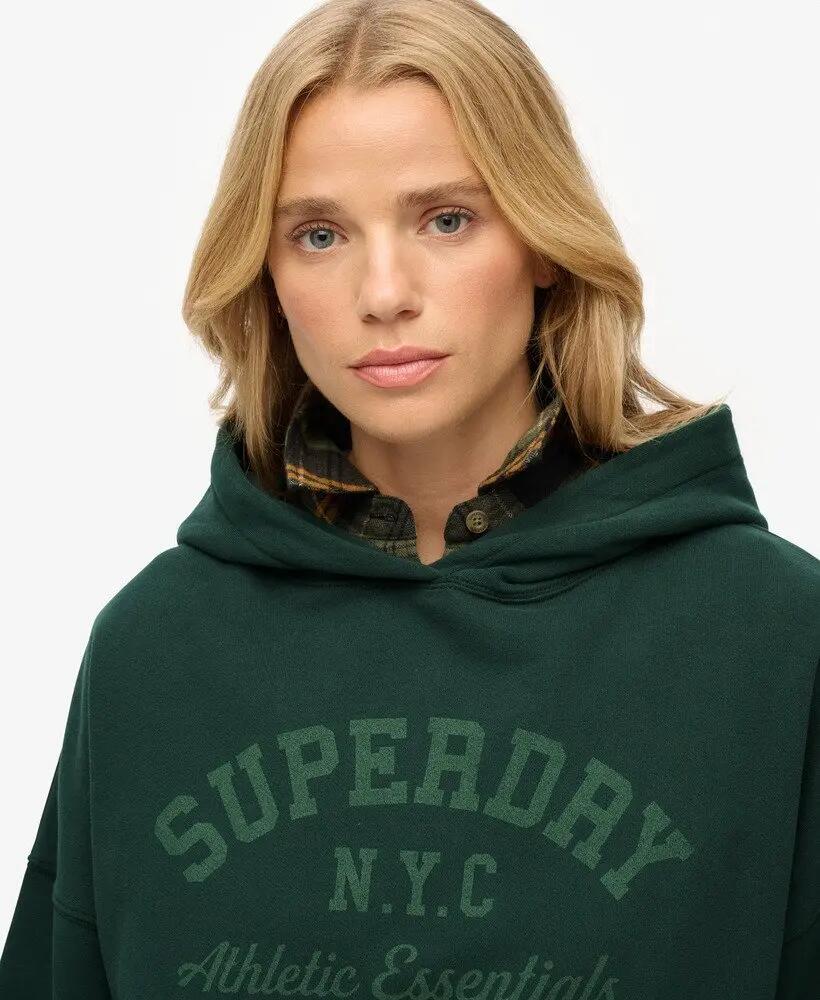 superdry Athletic Essentials Relaxed Hoodie – corte oversized, 100% algodão 5/7