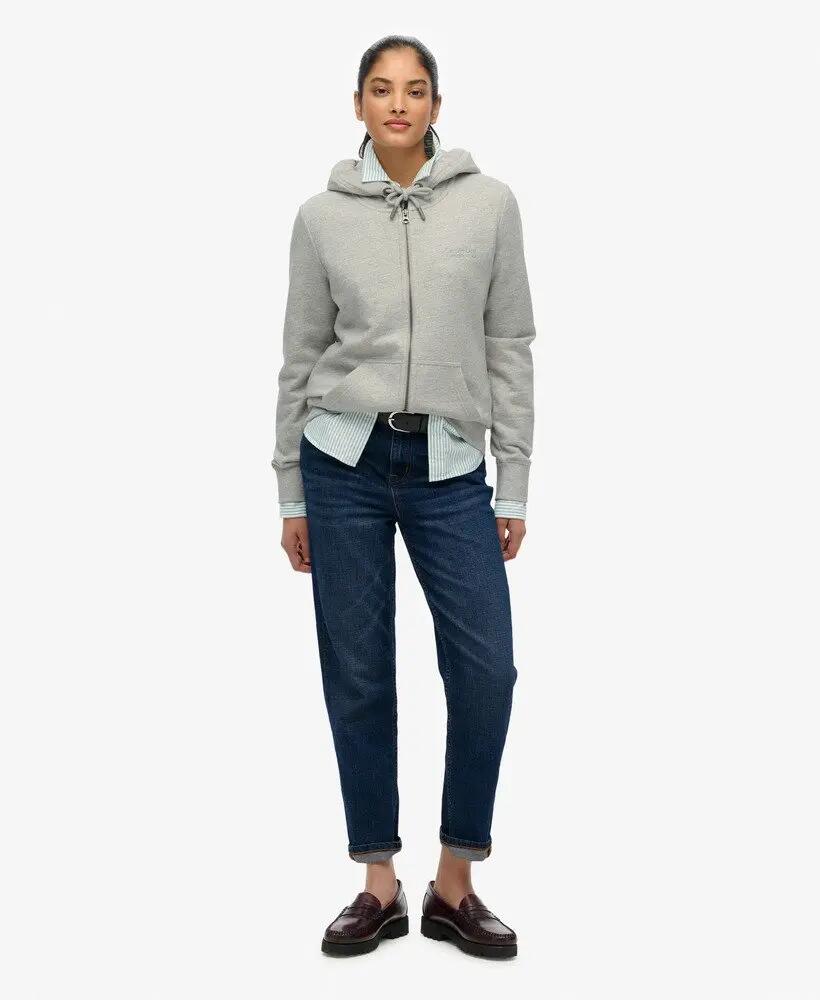 superdry Athletic Essentials Logo Zip Hoodie aus Baumwolle & 3/6