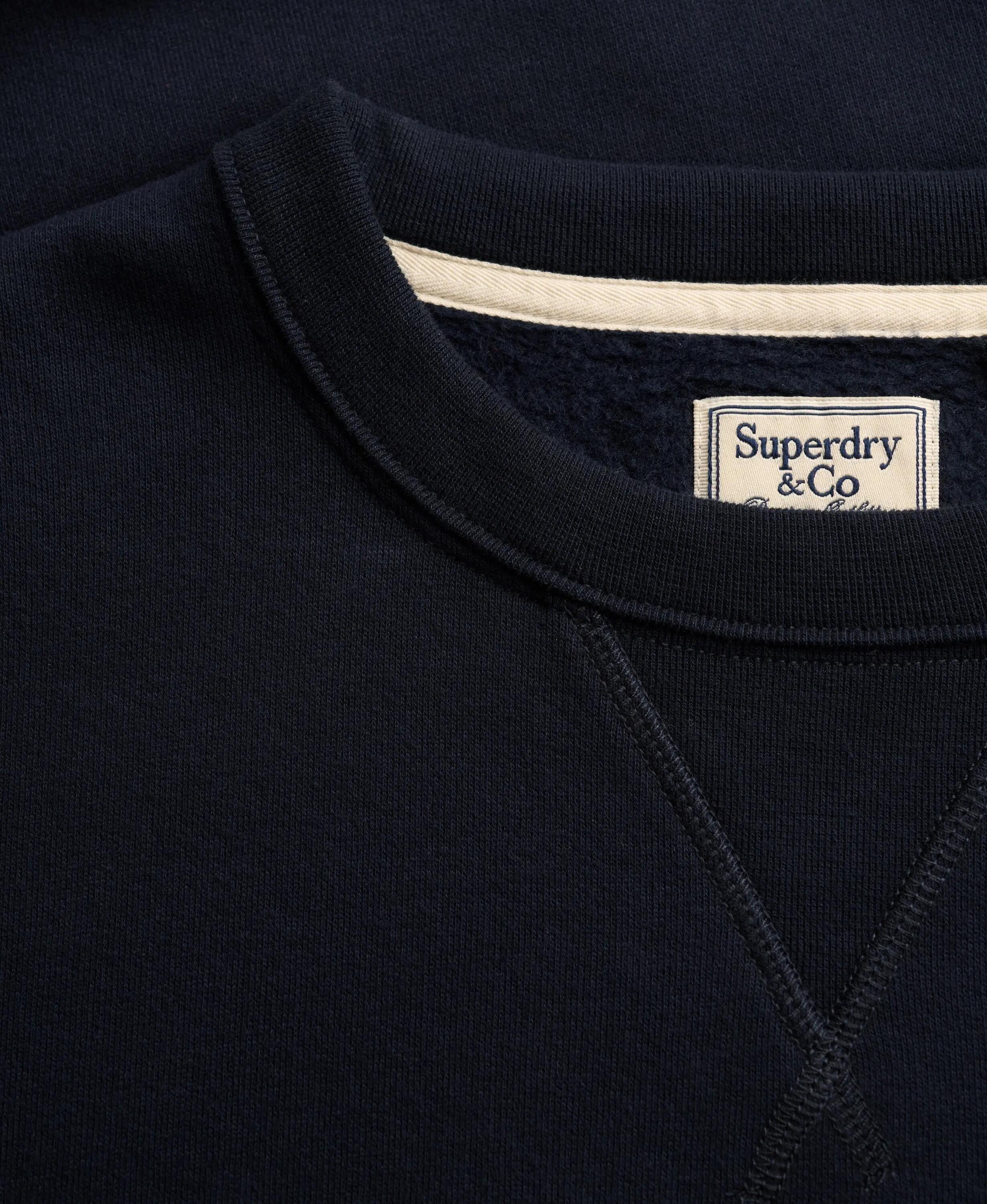 superdry Sweatshirt Essential Stacked Logo en molleton - Coupe relaxed – DARK 6/7