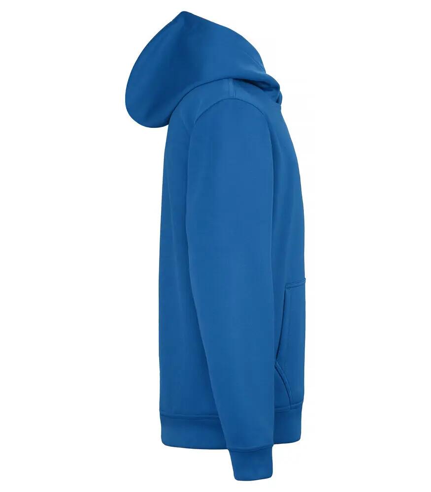 clique Basic Active Hoody Junior in 100% spun dyed polyester — Royalblue 4/4