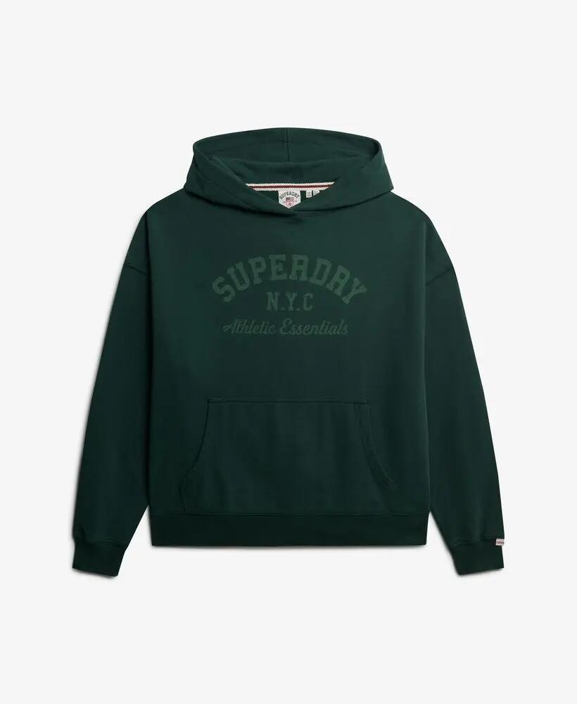 superdry Athletic Essentials Relaxed Hoodie – corte oversized, 100% algodão 2/7
