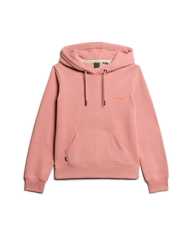 superdry Essential Logo Hoodie – Sweat com capuz bordado Ash Rose 7/7