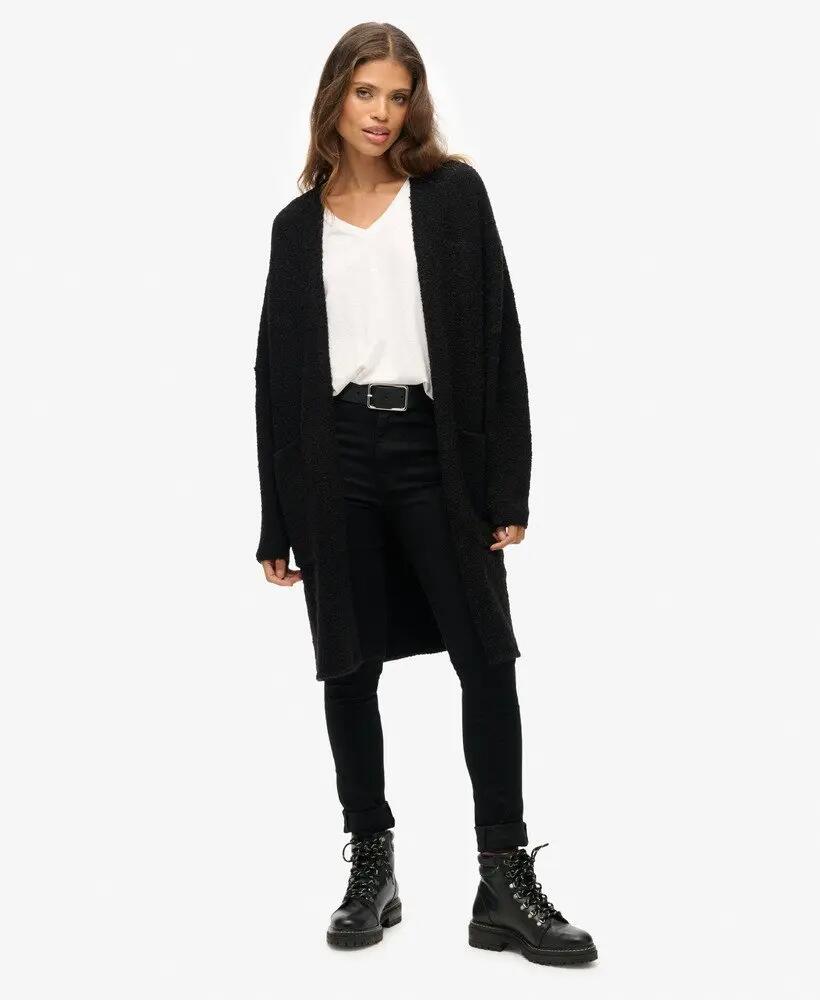 superdry Slouchy Boyfriend Cardigan Longline – lockerer Schnitt 3/5