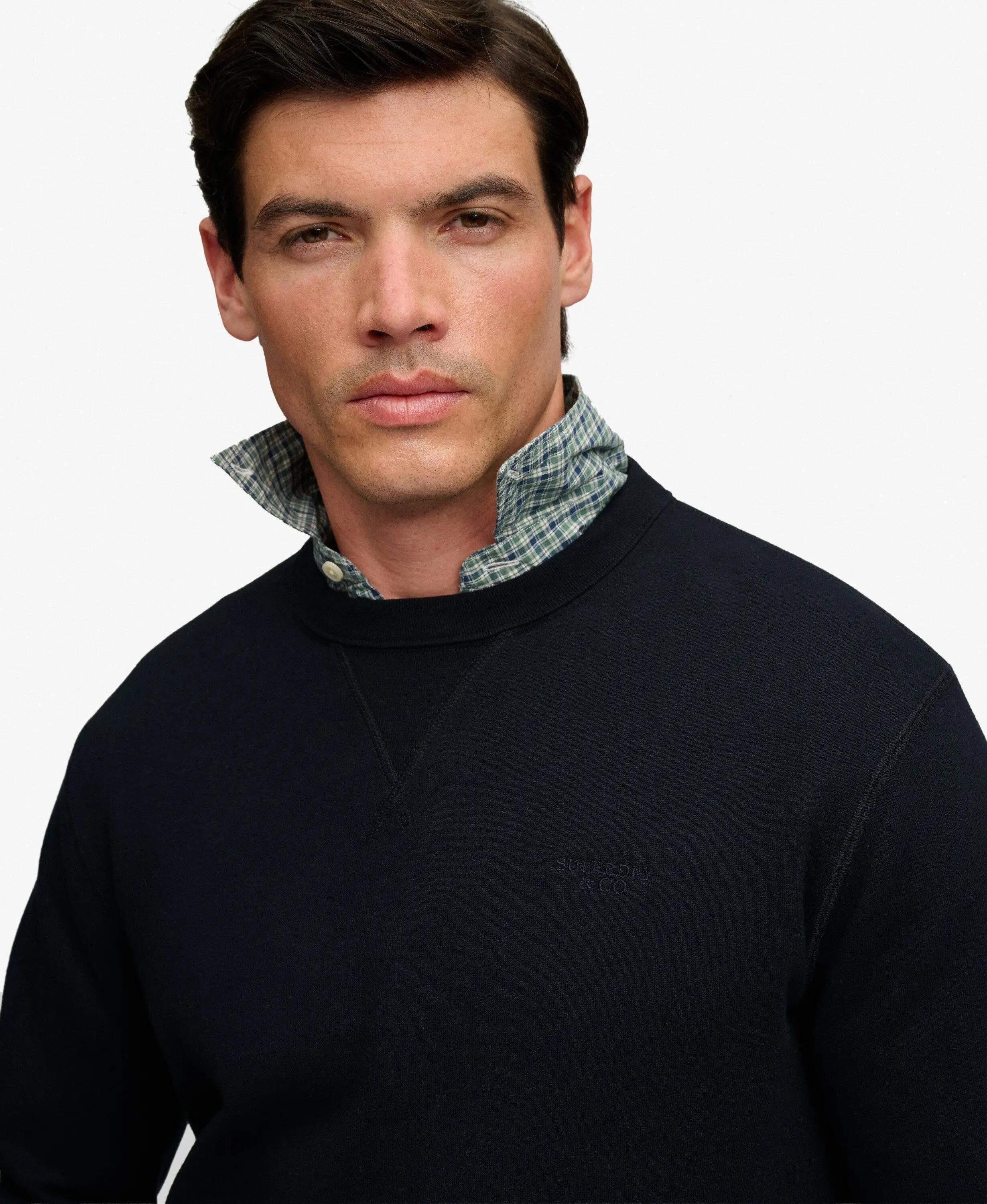 superdry Sweatshirt Essential Stacked Logo en molleton - Coupe relaxed – DARK 4/7