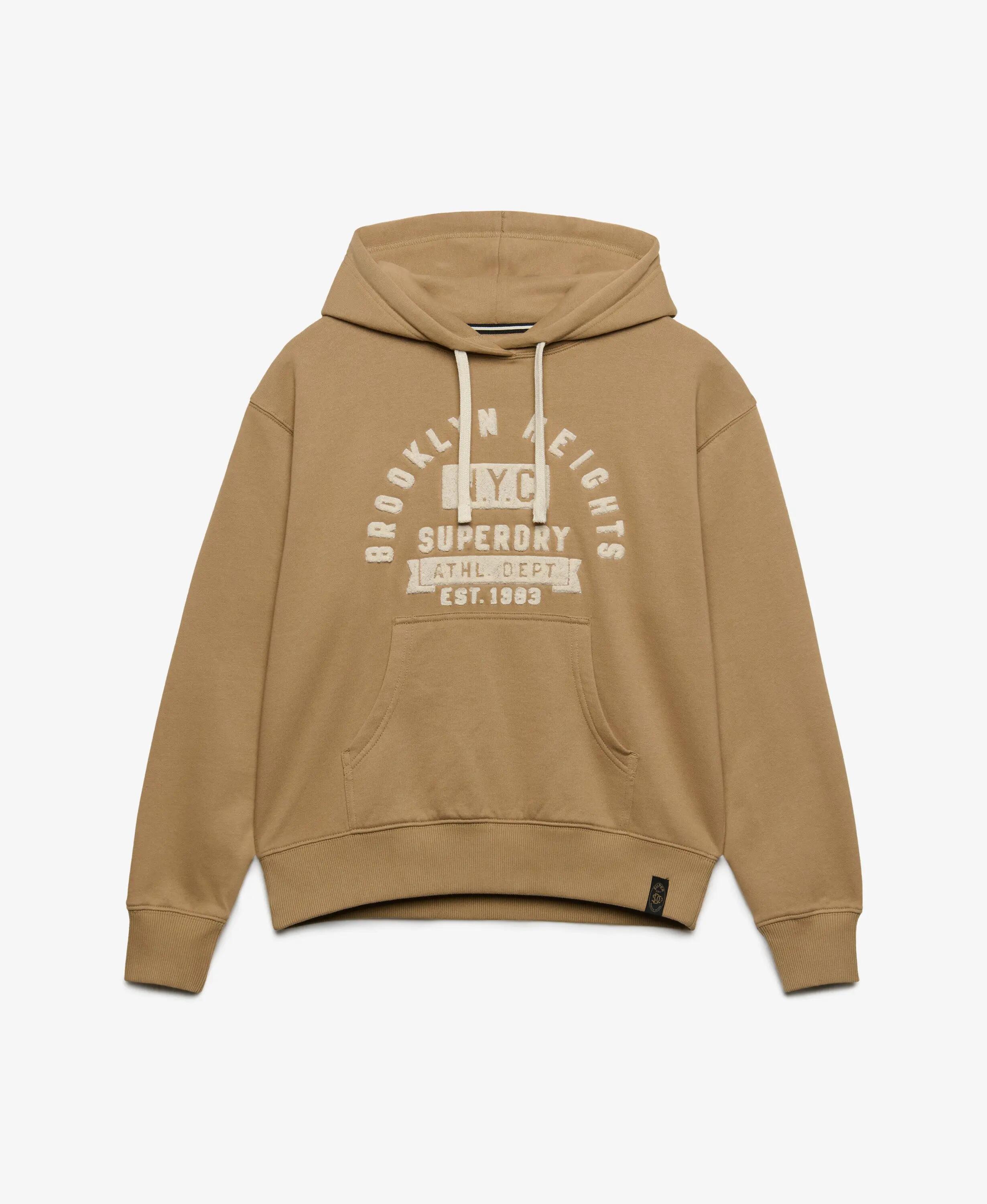 superdry Vintage Prep Chenille Hoodie – sweat chenille, corte relaxed 7/7