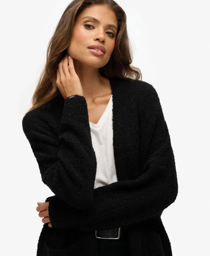superdry Slouchy Boyfriend Cardigan Longline – lockerer Schnitt 2/5