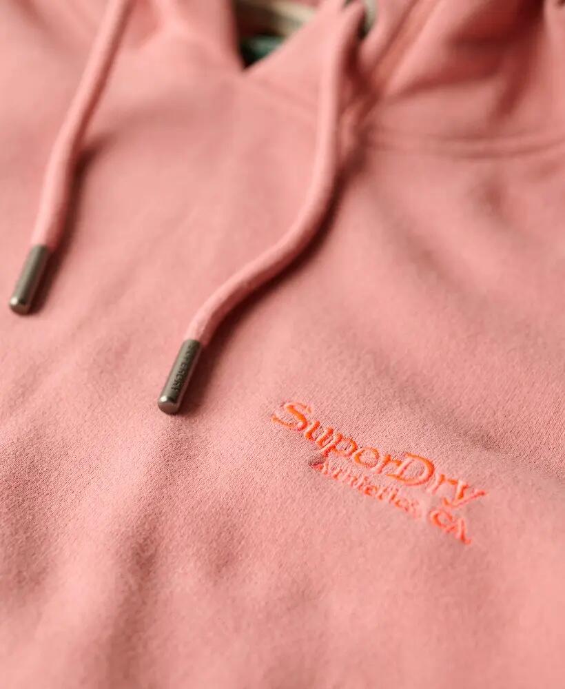 superdry Essential Logo Hoodie – Sweat com capuz bordado Ash Rose 5/7