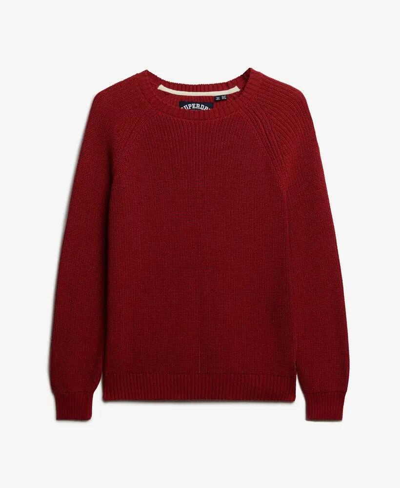 superdry Relaxed Ribgebreide Trui van katoen 6/6