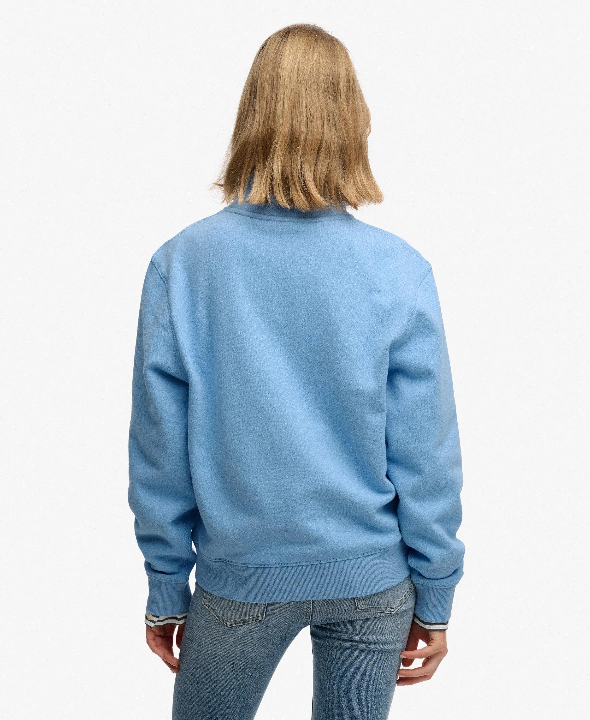 superdry Camisola feminina Half Zip Essential com logo bordado 5/6