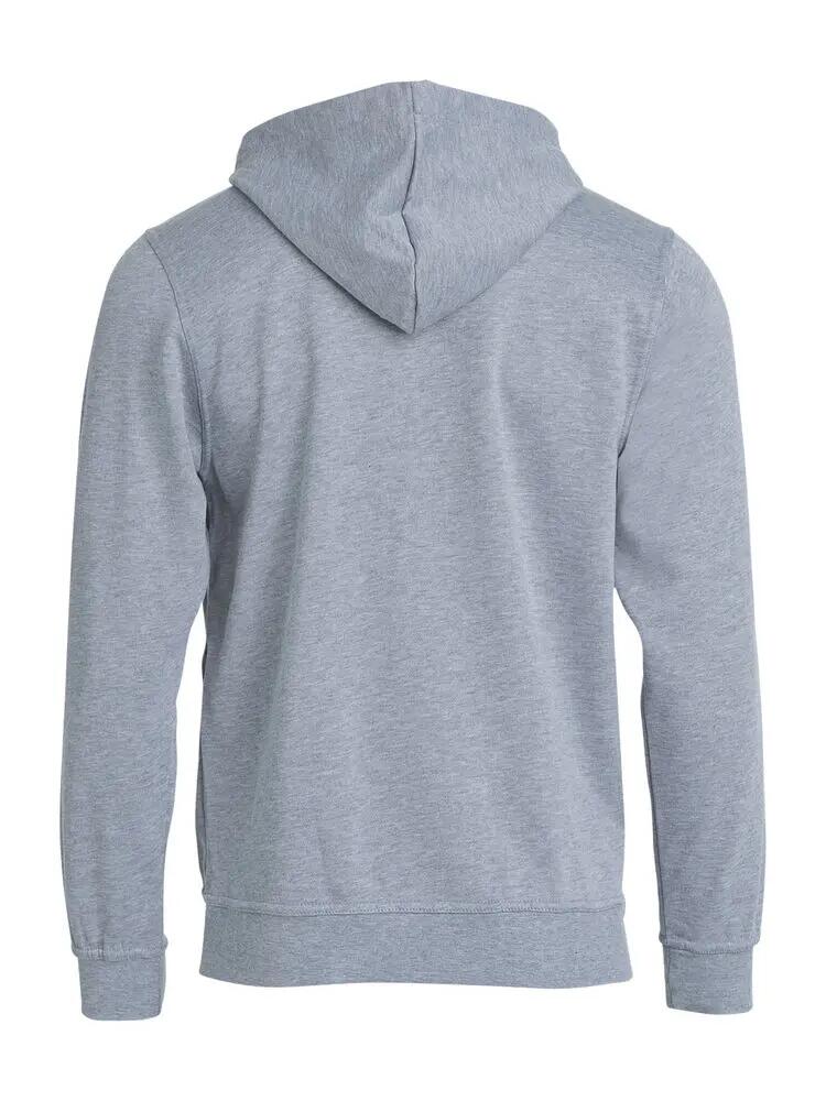 clique Basic Hoody Junior - sudadera con capucha gris jaspeado, suave y 2/4