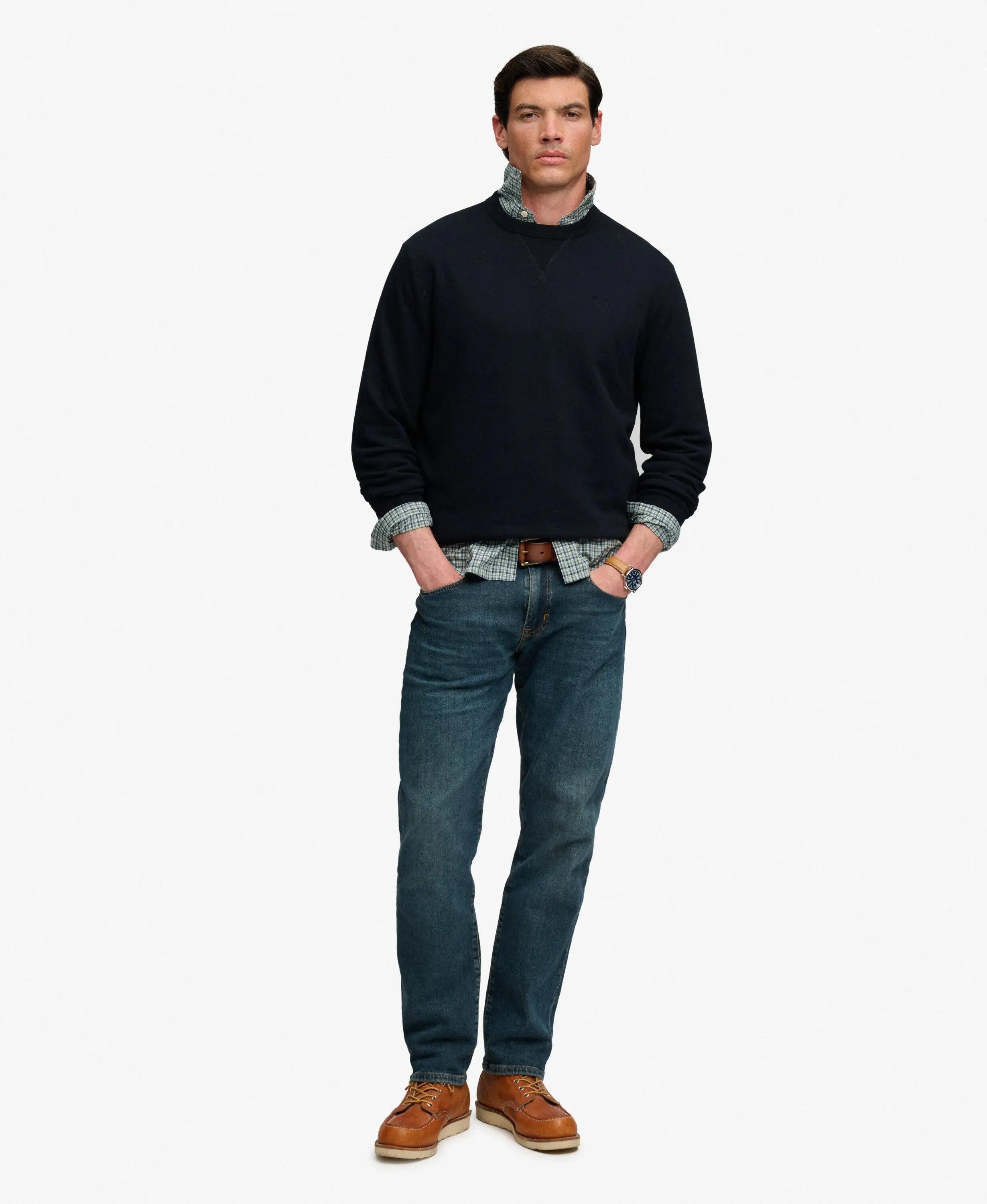 superdry Sweatshirt Essential Stacked Logo en molleton - Coupe relaxed – DARK 3/7