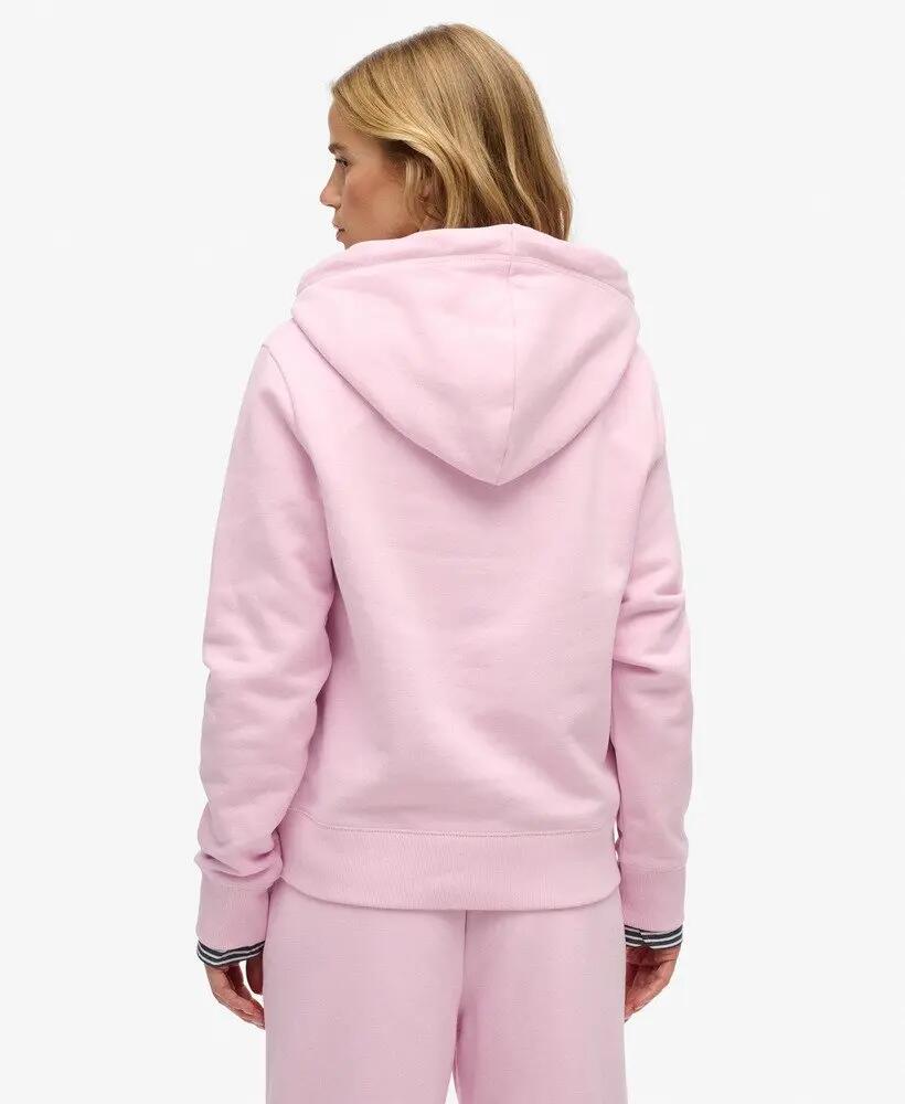 superdry Felpa con cappuccio Essential Logo ricamata – PINK LADY 5/5