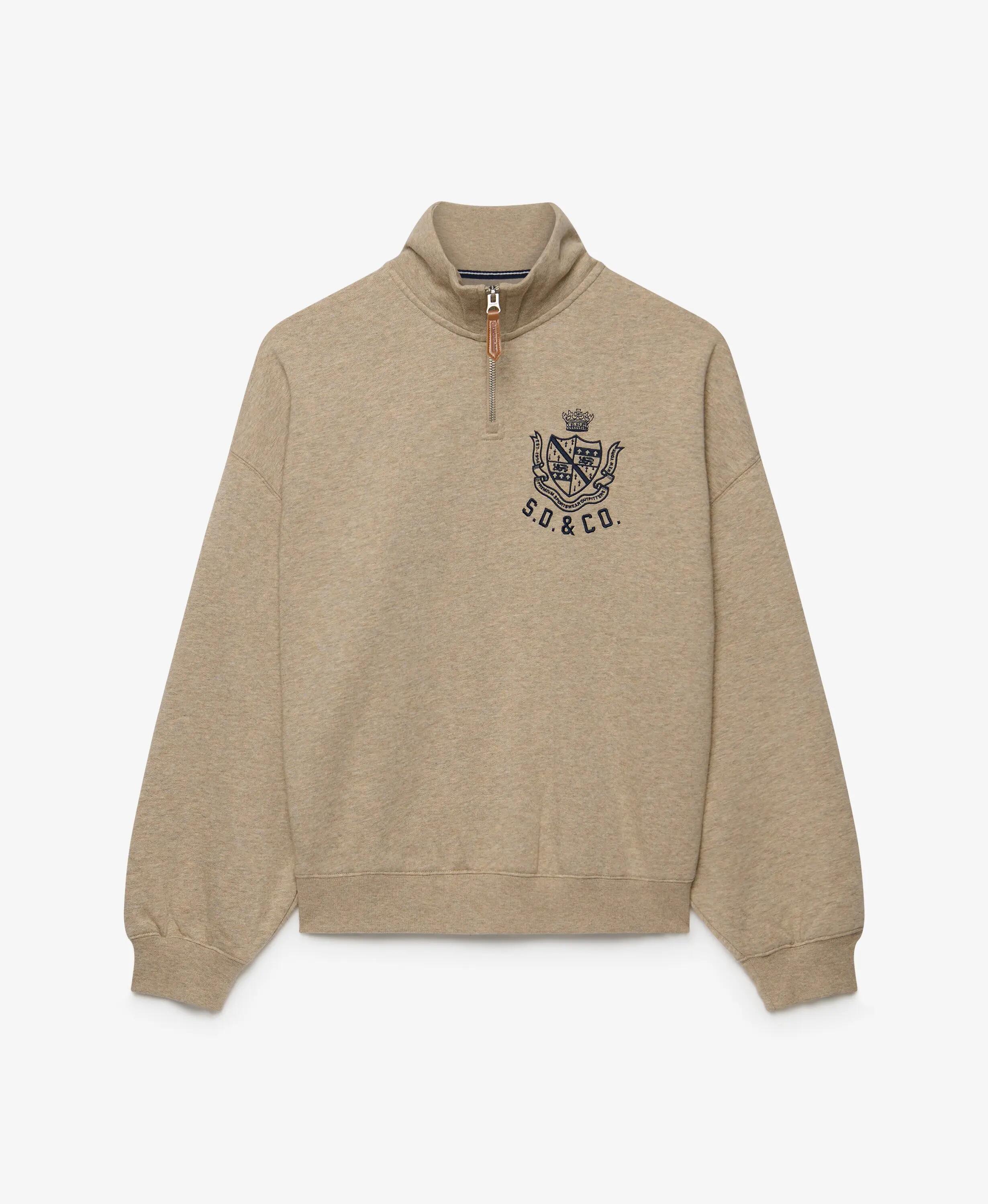 superdry Country Club Half Zip Sweatshirt – Relaxed Fit, recycled Material 7/7