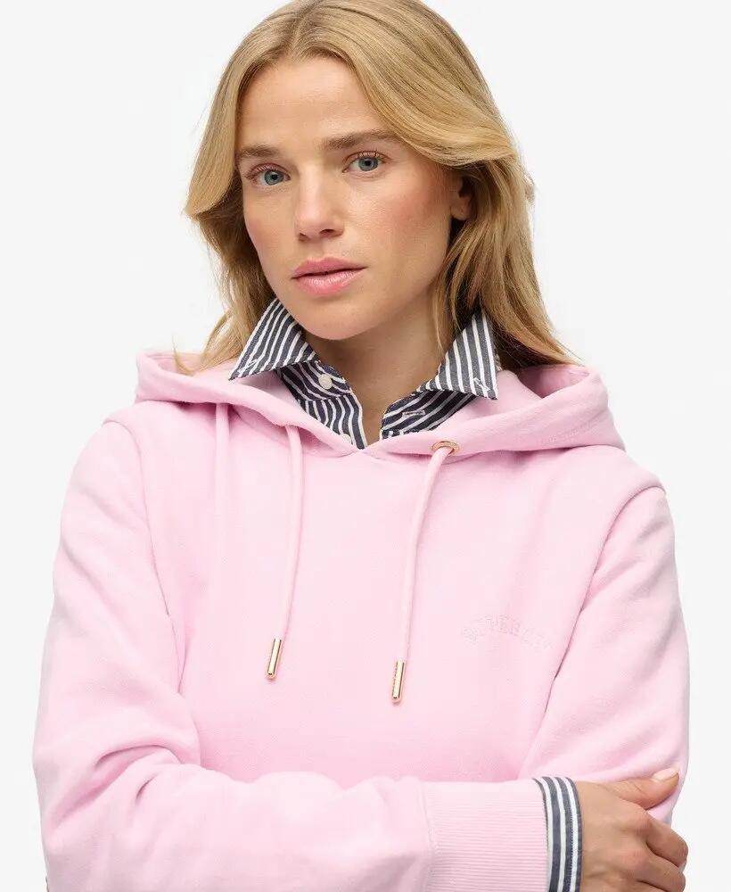 superdry Felpa con cappuccio Essential Logo ricamata – PINK LADY 4/5