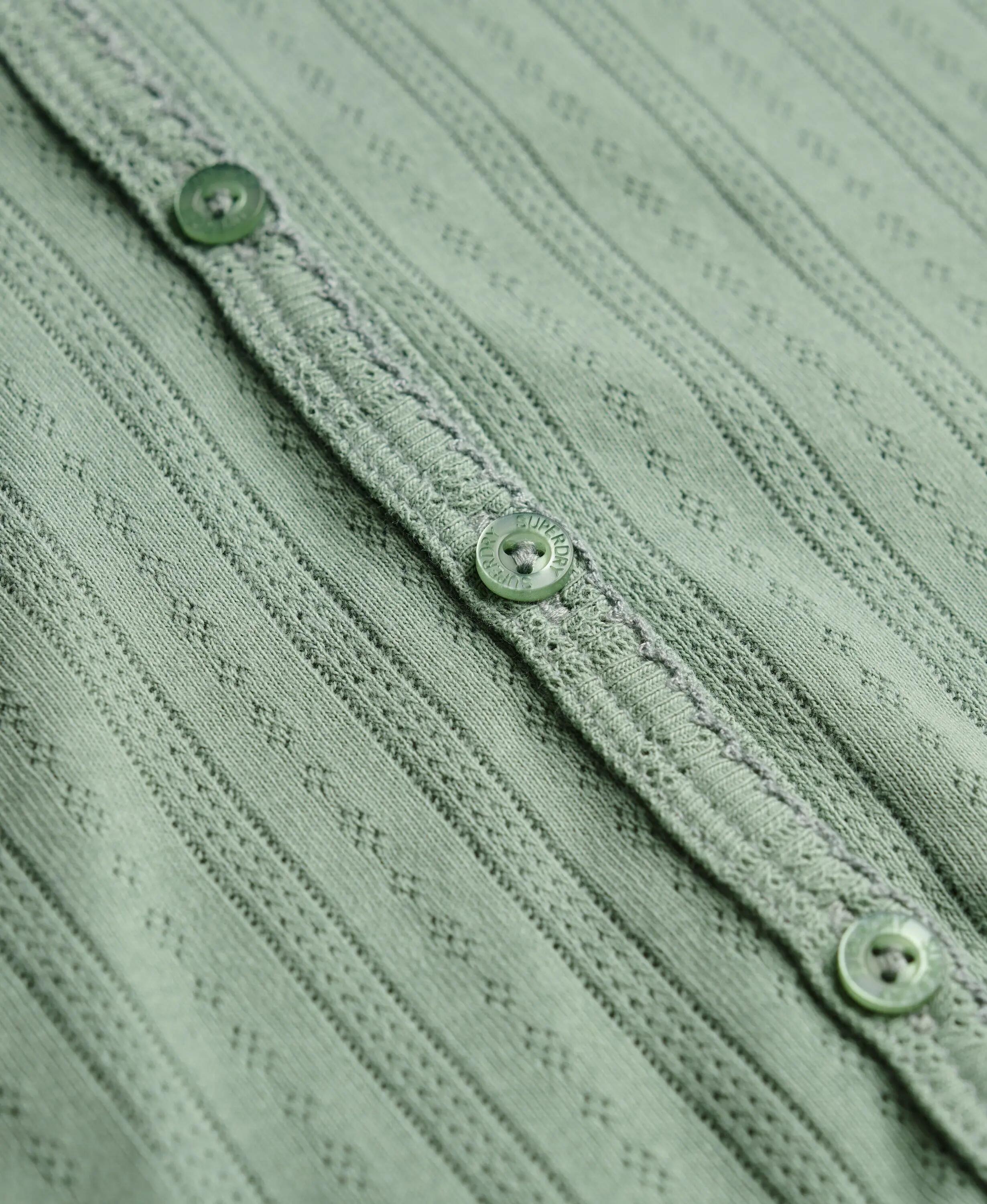 superdry Cardigan Athletic Essential Pointelle em algodão biológico 6/7
