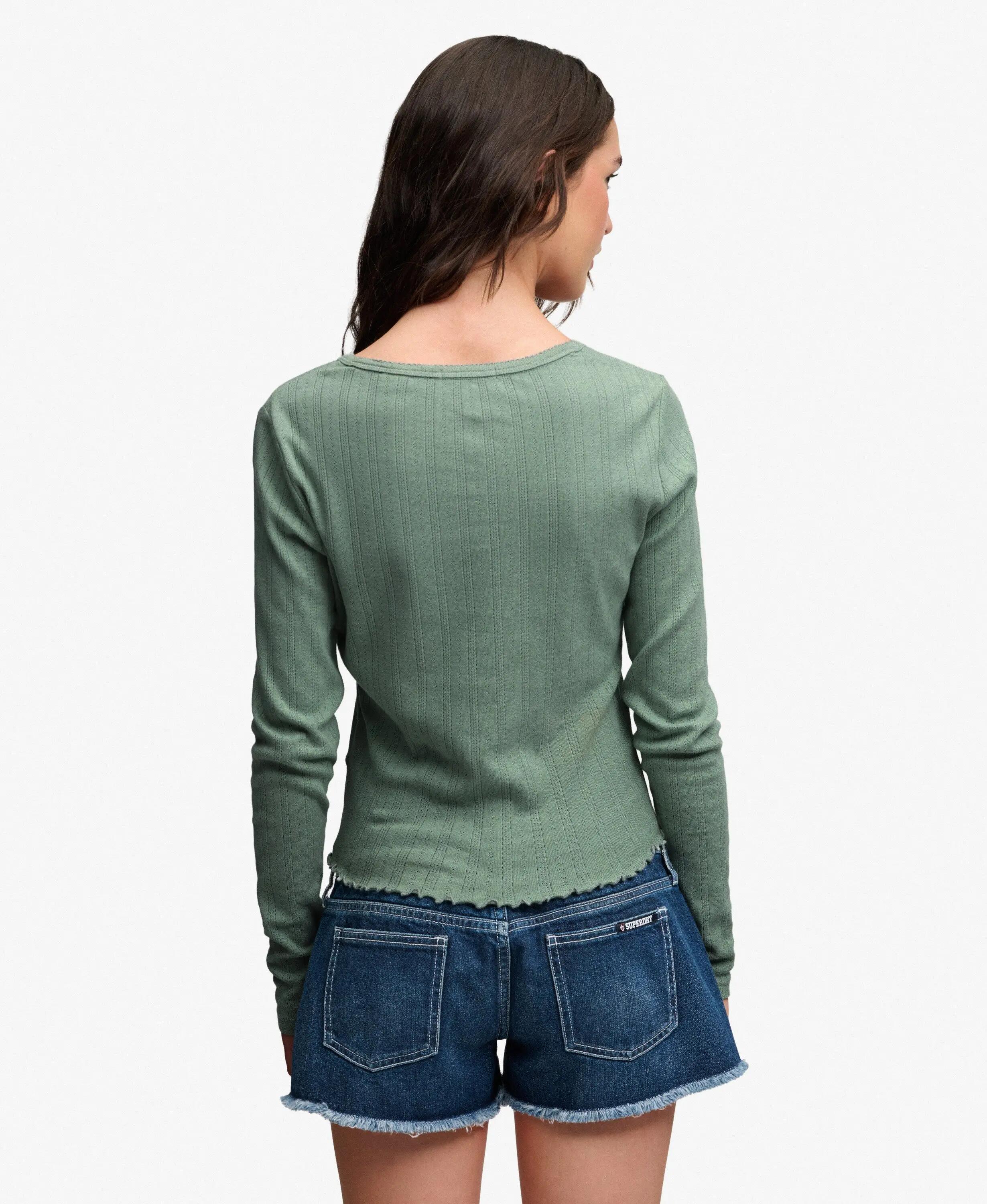 superdry Cardigan Athletic Essential Pointelle em algodão biológico 5/7