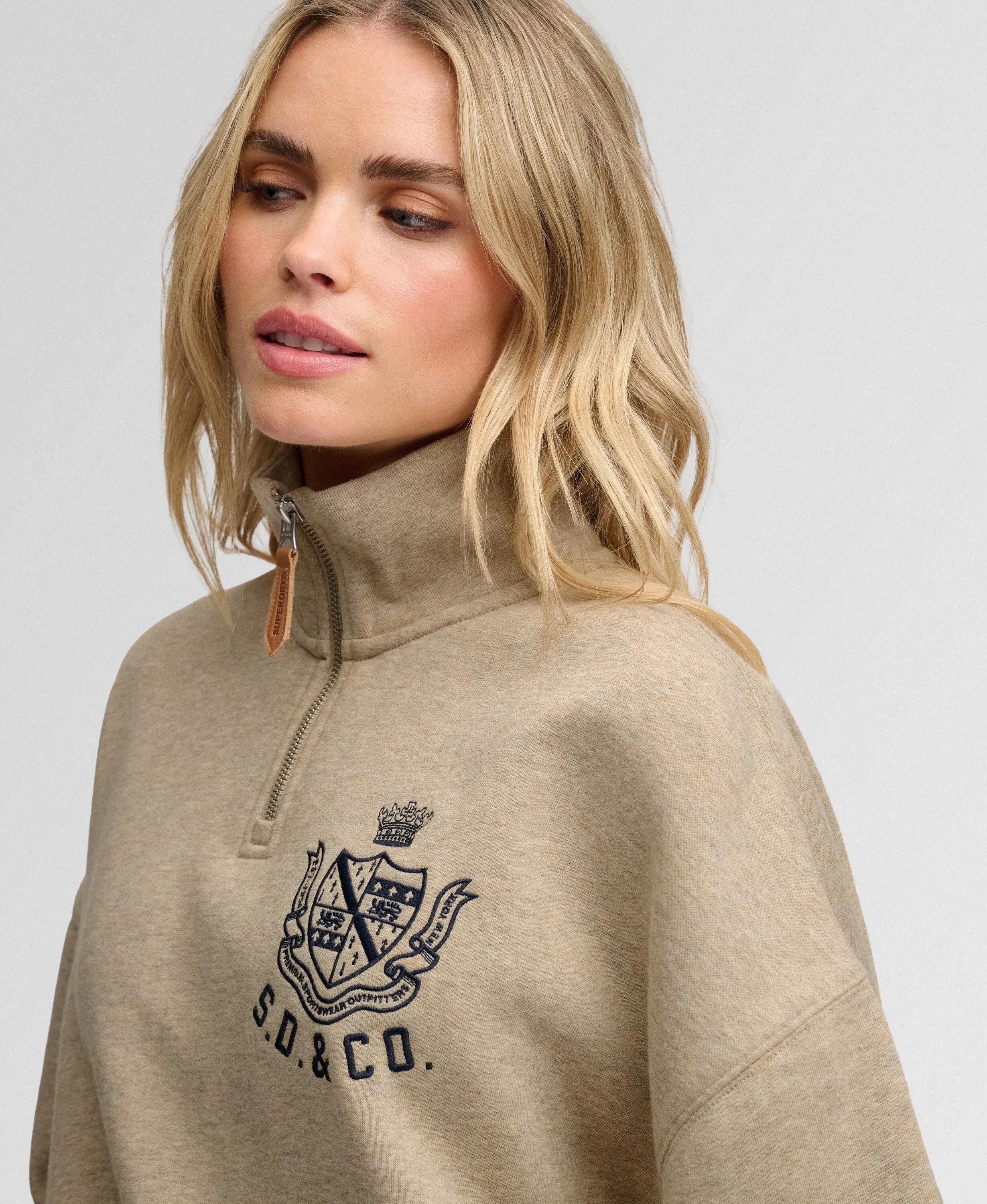superdry Country Club Half Zip Sweatshirt – Relaxed Fit, recycled Material 4/7