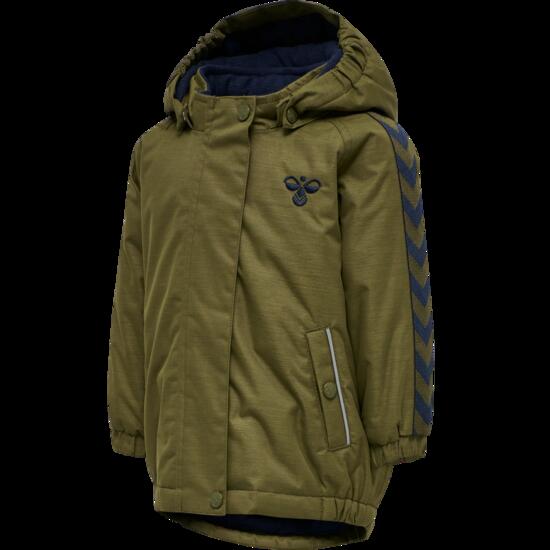 hummel Veste hmlPOLAR JACKET en polyester recyclé - DARK OLIVE