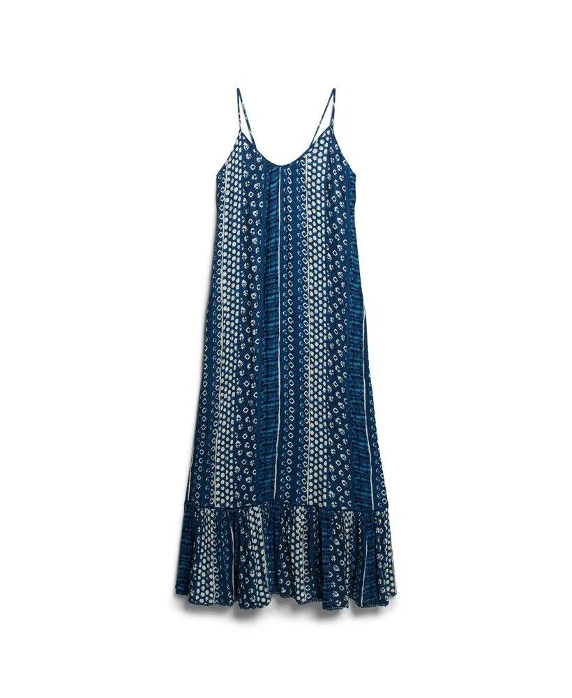 superdry Maxi Beach Cami Dress – vestido maxi em viscose, estilo boémio 7/7
