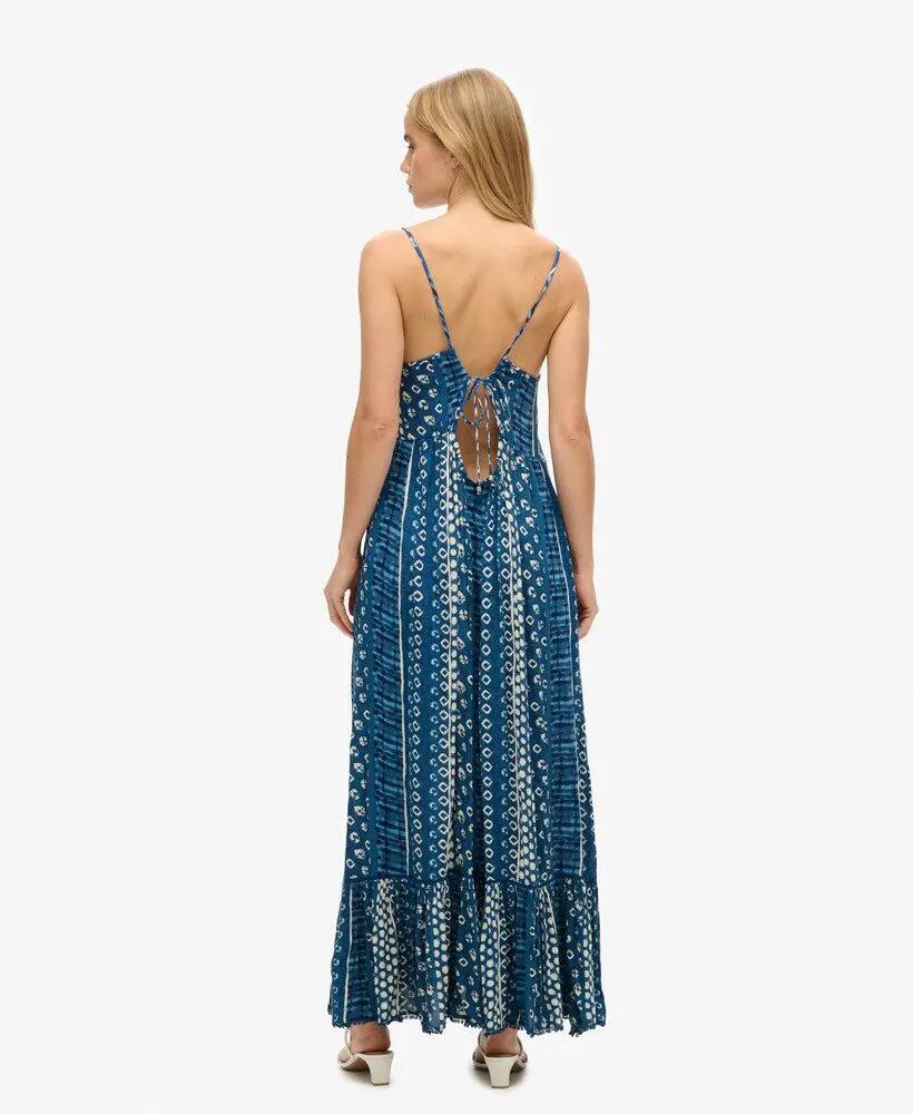 superdry Maxi Beach Cami Dress – vestido maxi em viscose, estilo boémio 6/7