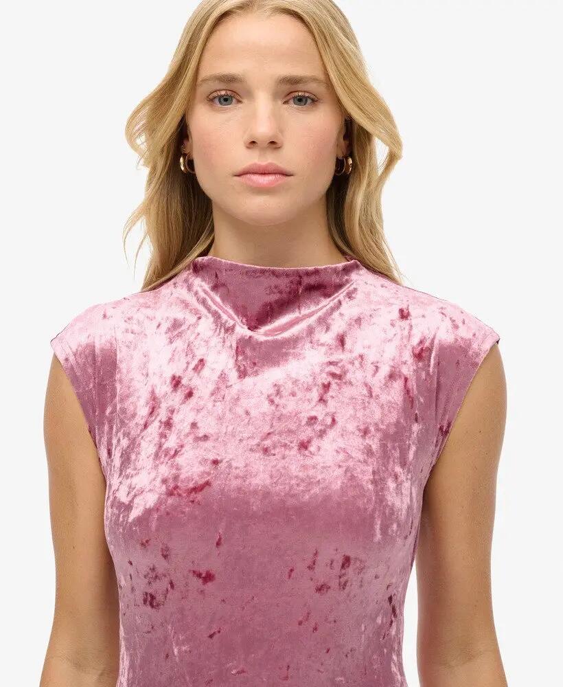 superdry Vestito Bodycon in velluto 3/7