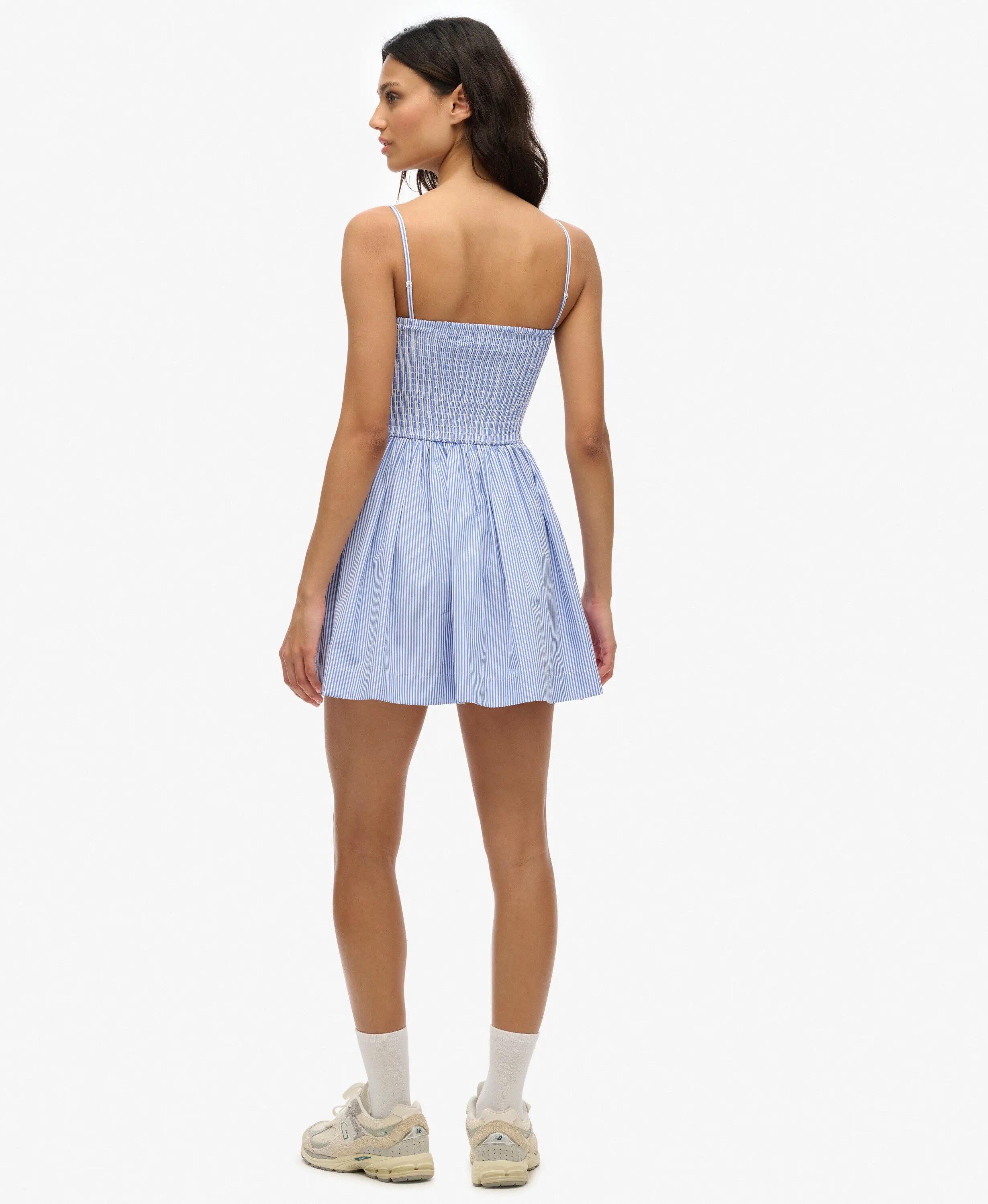 superdry Vestido curto Corset Cami às riscas azuis 6/7