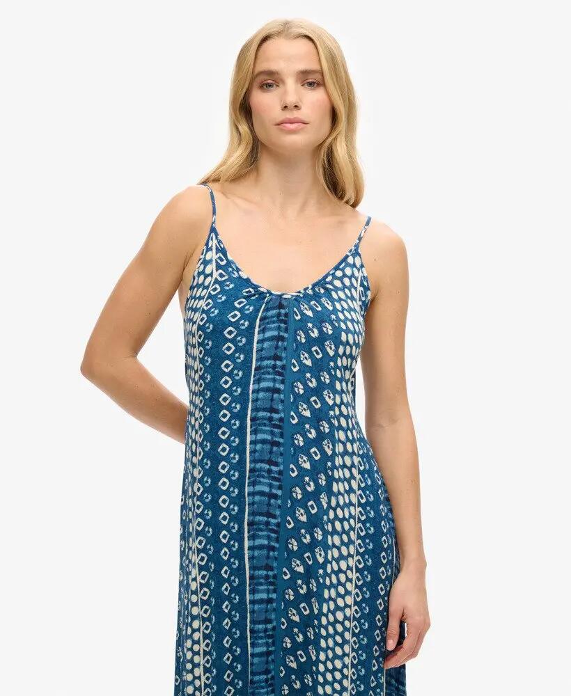 superdry Maxi Beach Cami Dress – vestido maxi em viscose, estilo boémio 2/7